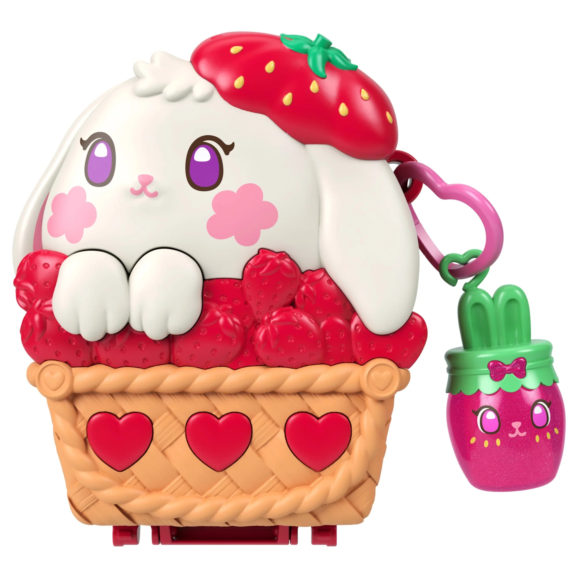 Polly Pocket Picnic Bunny Compact Playset With 1 Micro Doll And Pet, Travel Toy With Fruit Accessories - Image 3