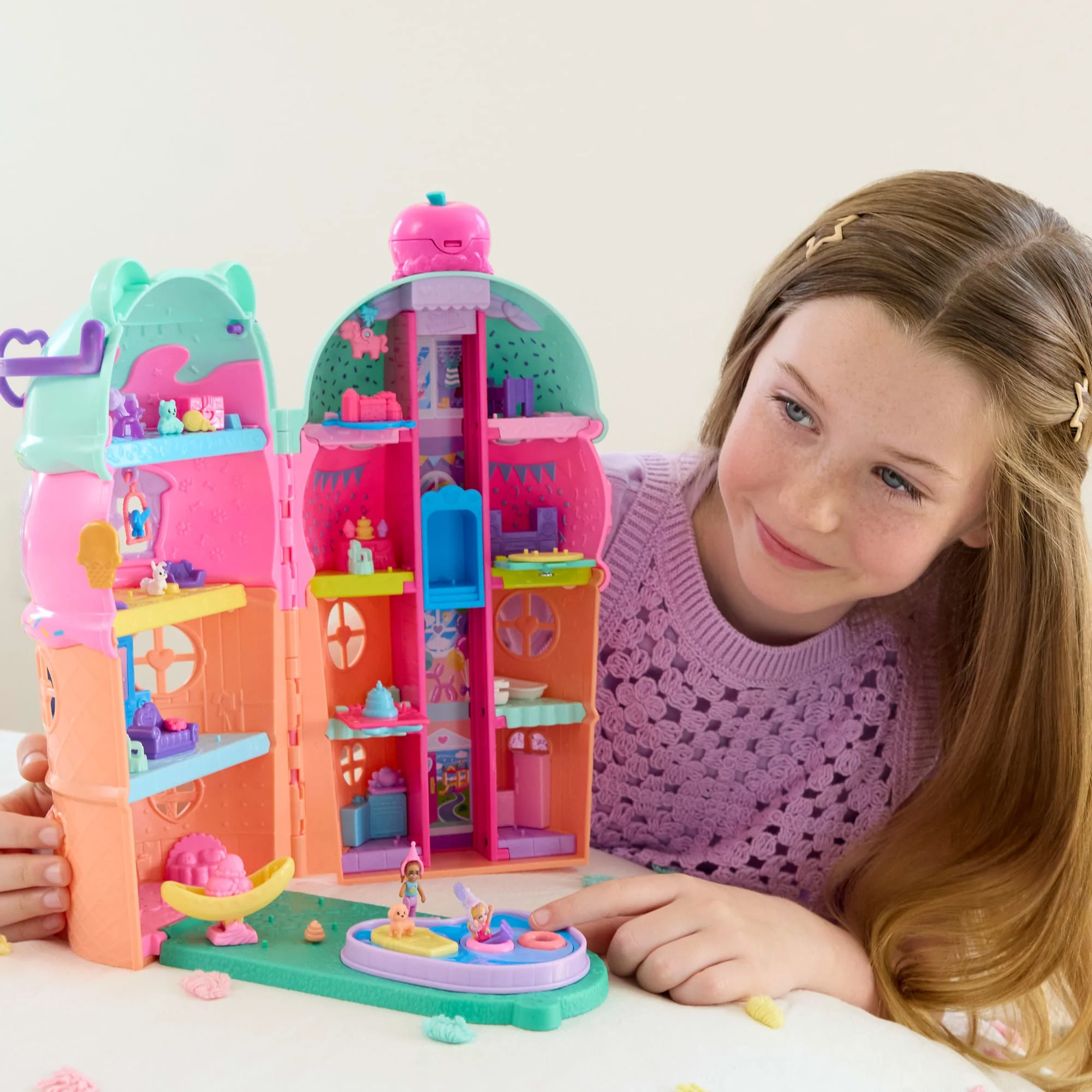 Polly Pocket Set de Juego Compacto Casa de Helado - Image 2