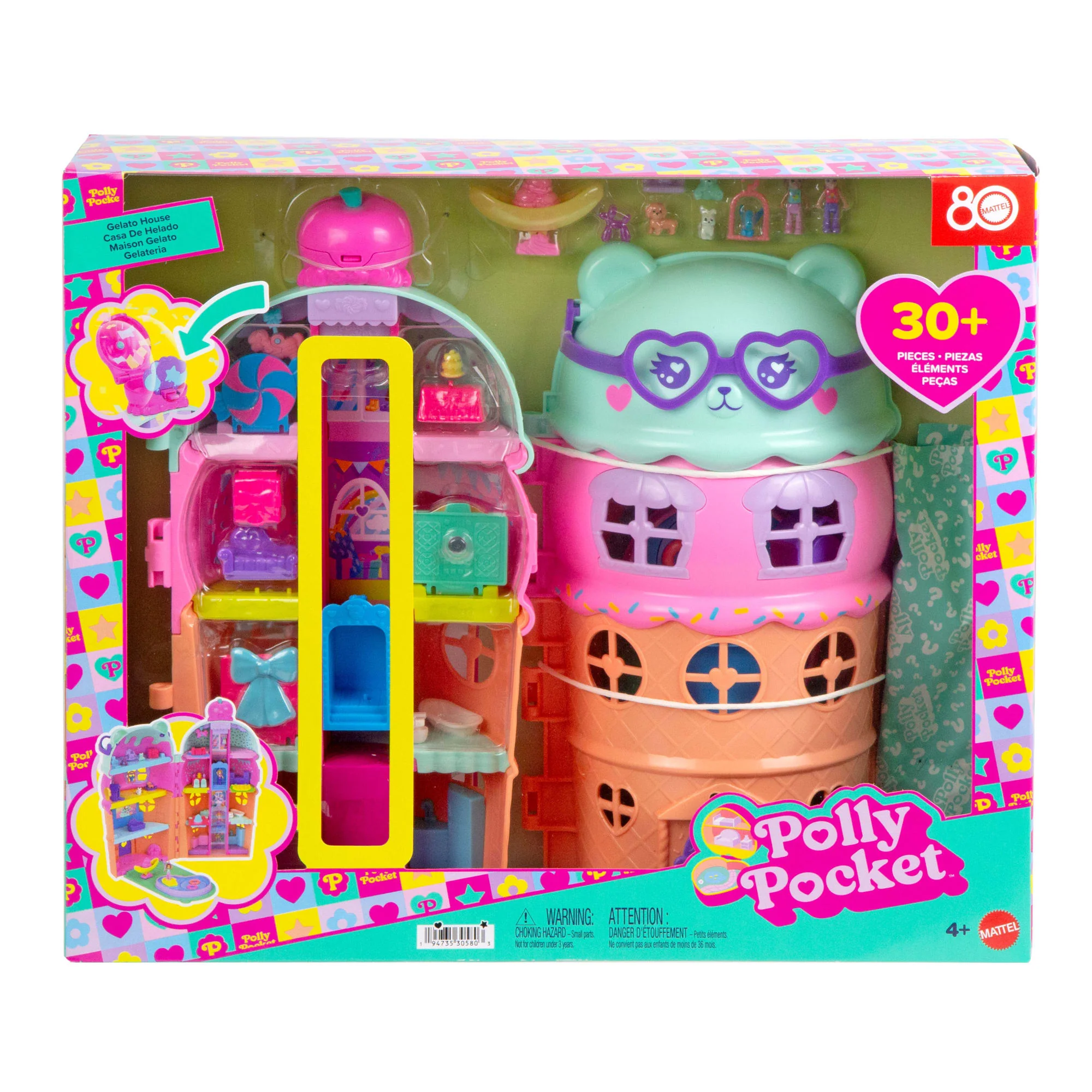 Polly Pocket Set de Juego Compacto Casa de Helado - Image 6
