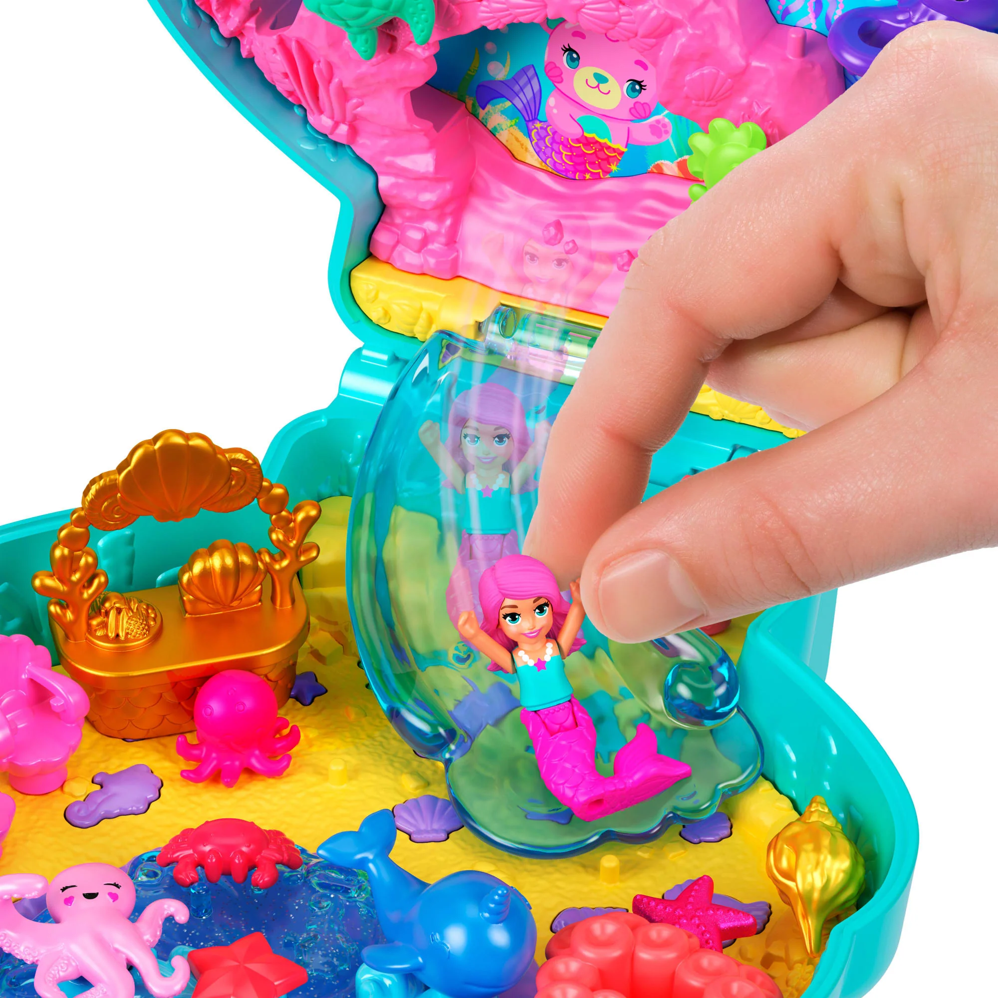 Polly Pocket Set de Juego Compacto Isla de Glitter - Image 5
