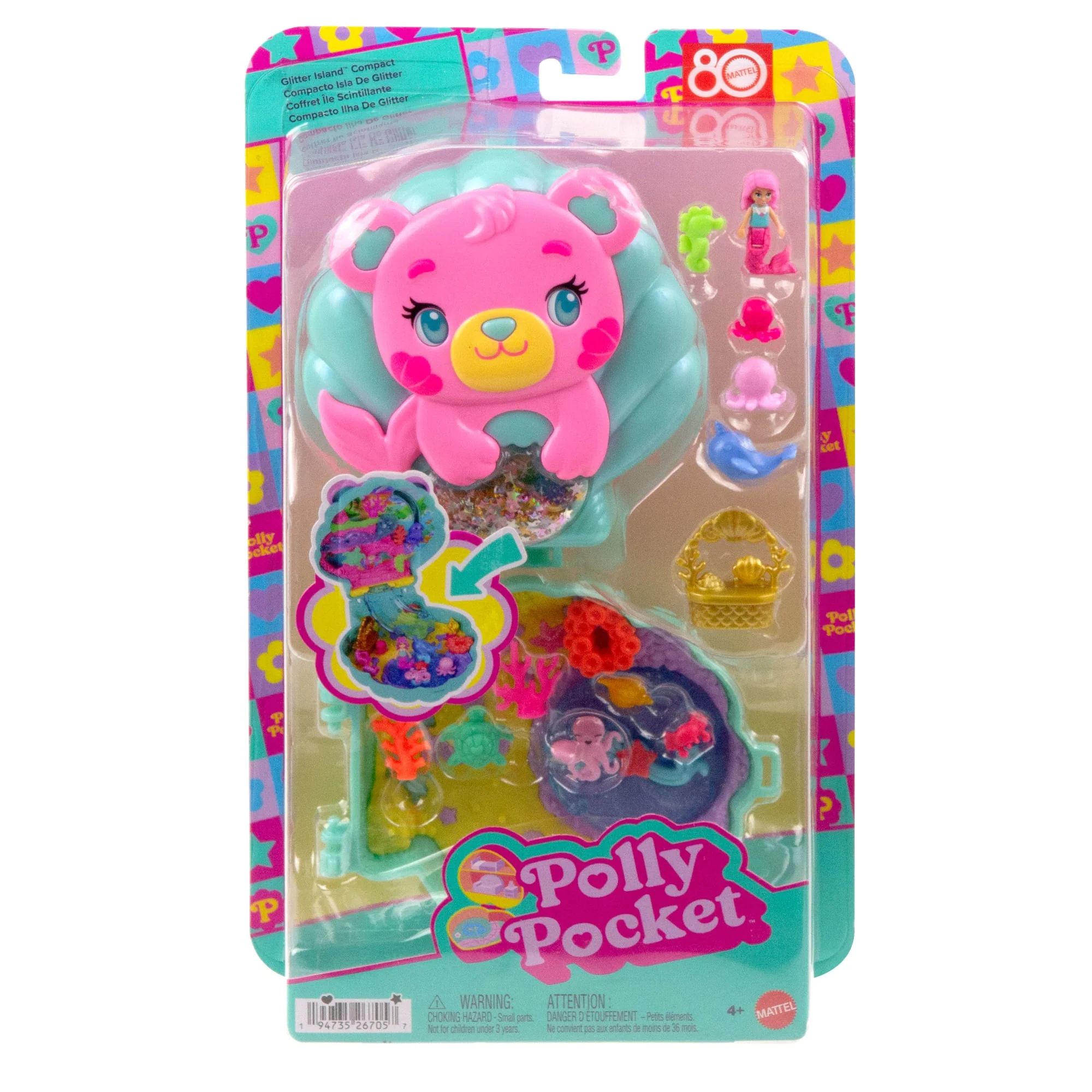 Polly Pocket Set de Juego Compacto Isla de Glitter - Image 6