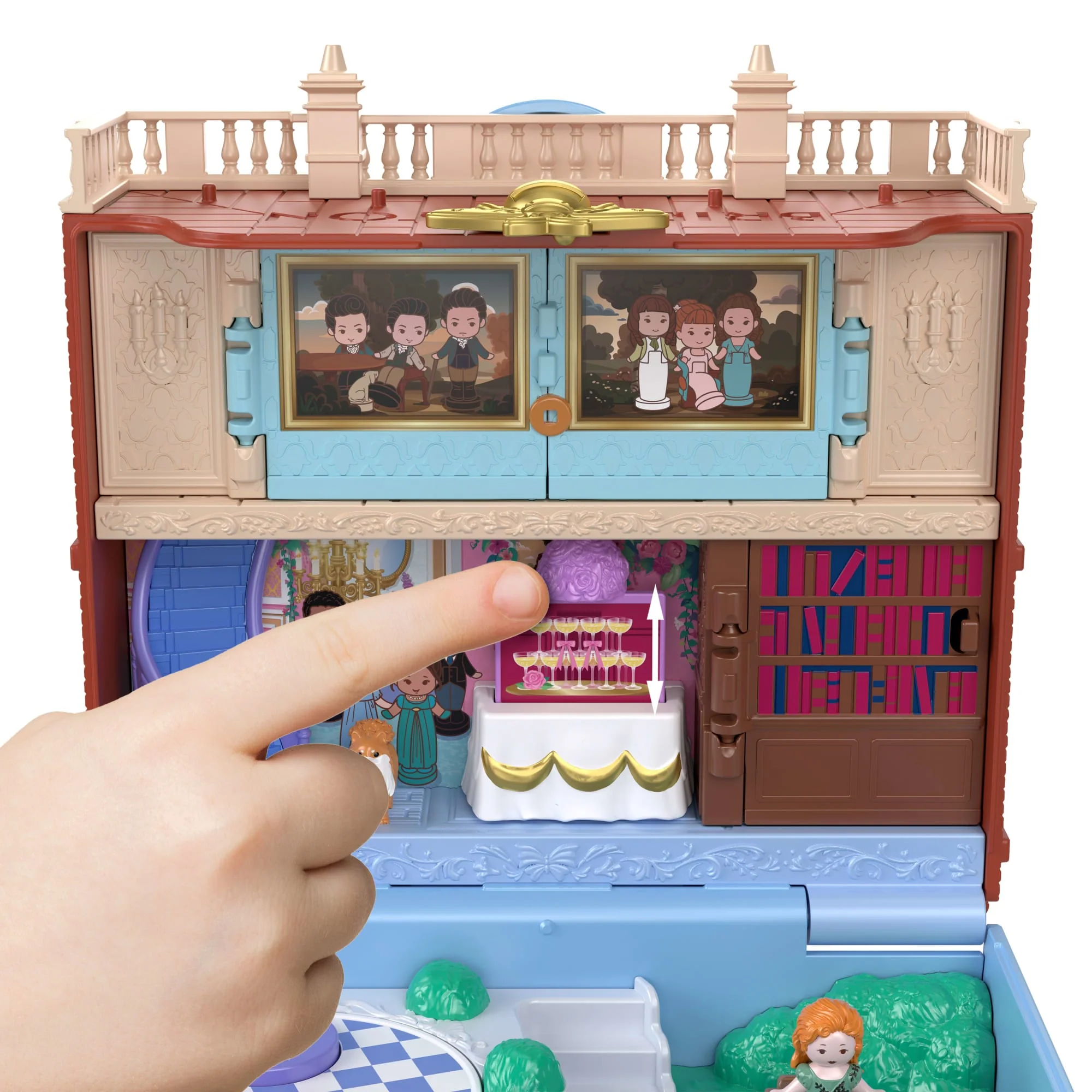 Polly Pocket Micro Dolls And Playset, Collector Bridgerton Compact With 7 Accessories, Iconic Locations - Image 3