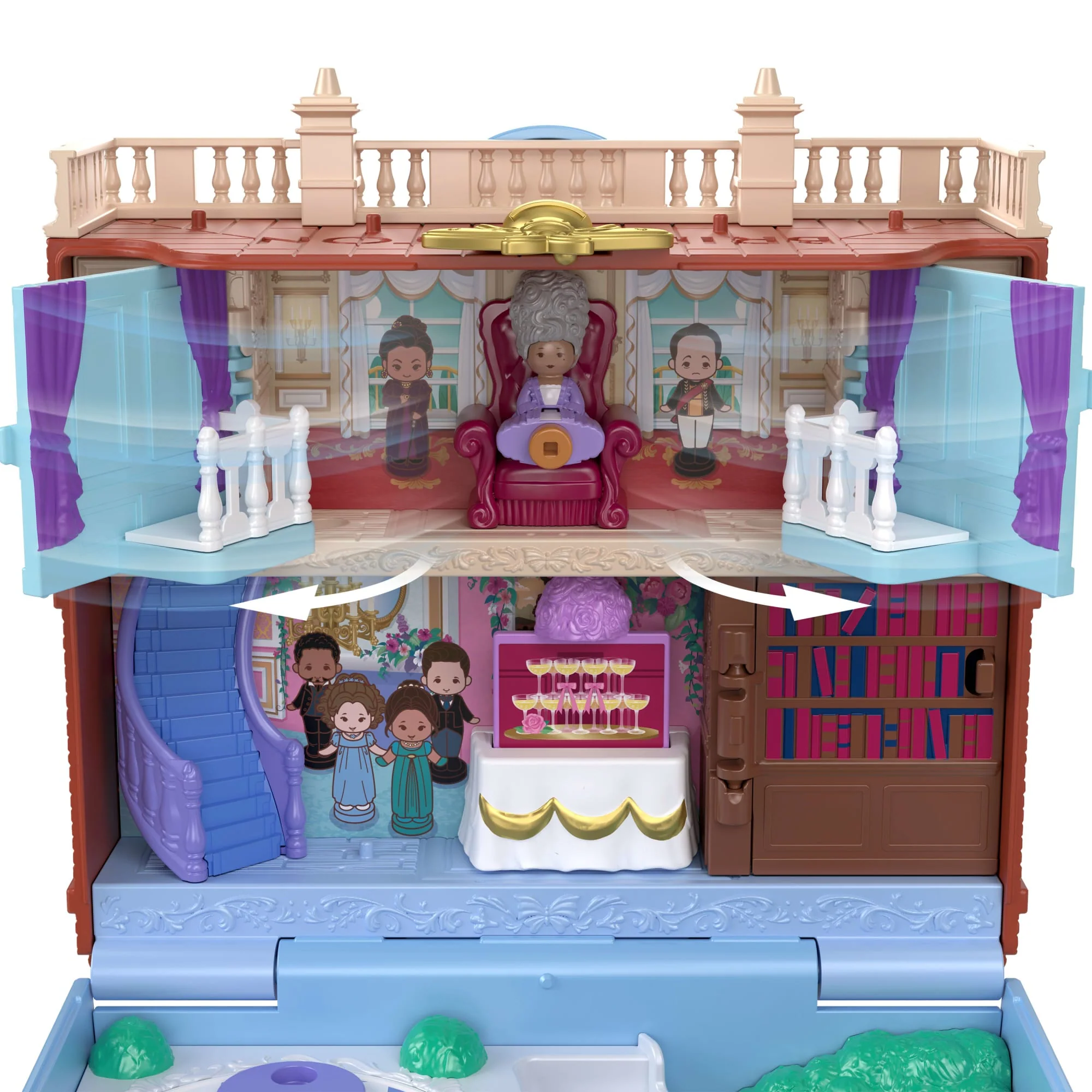 Polly Pocket Micro Dolls And Playset, Collector Bridgerton Compact With 7 Accessories, Iconic Locations - Image 4