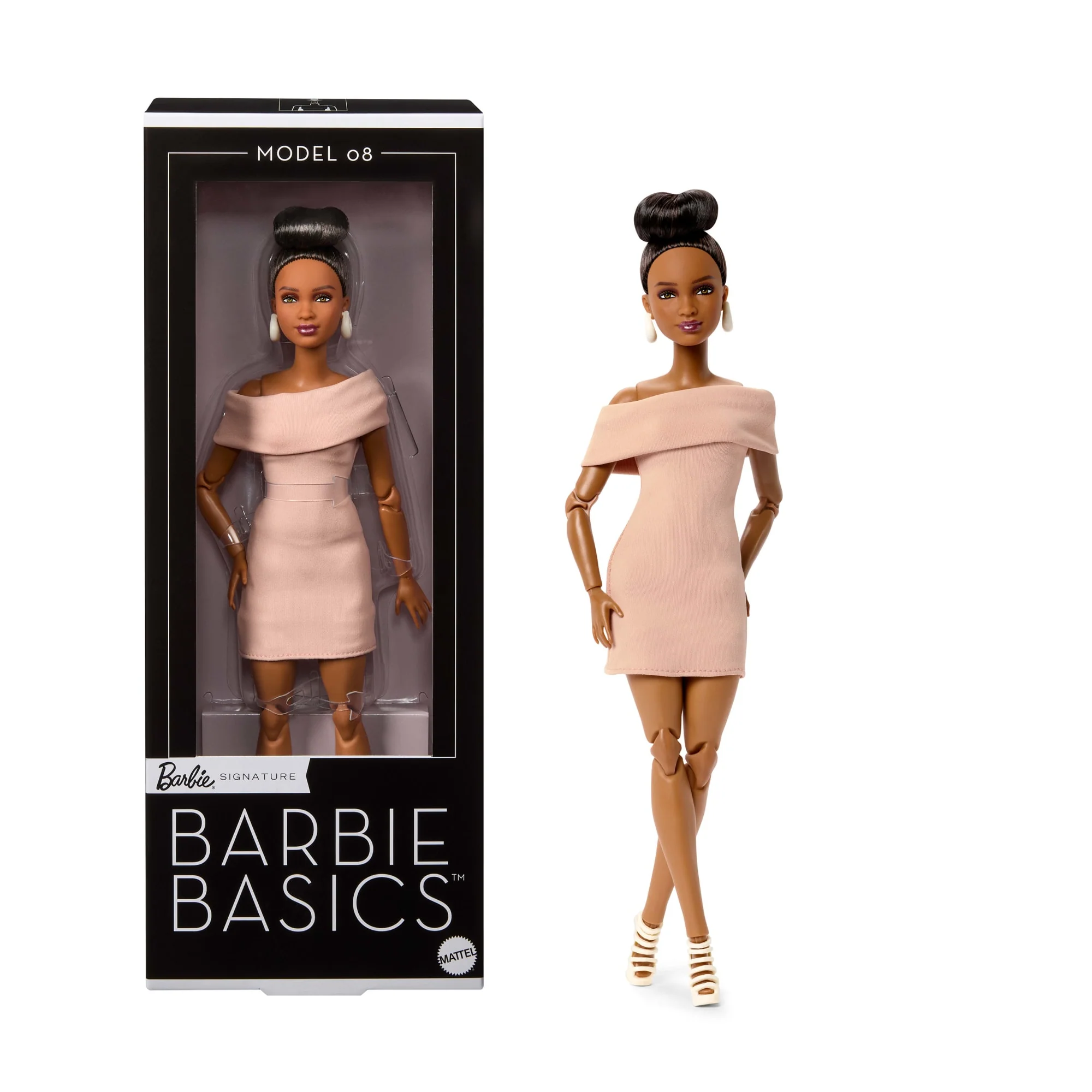 Barbie-Barbie Basics Modèle 08-Poupée Brune Avec Robe Brune