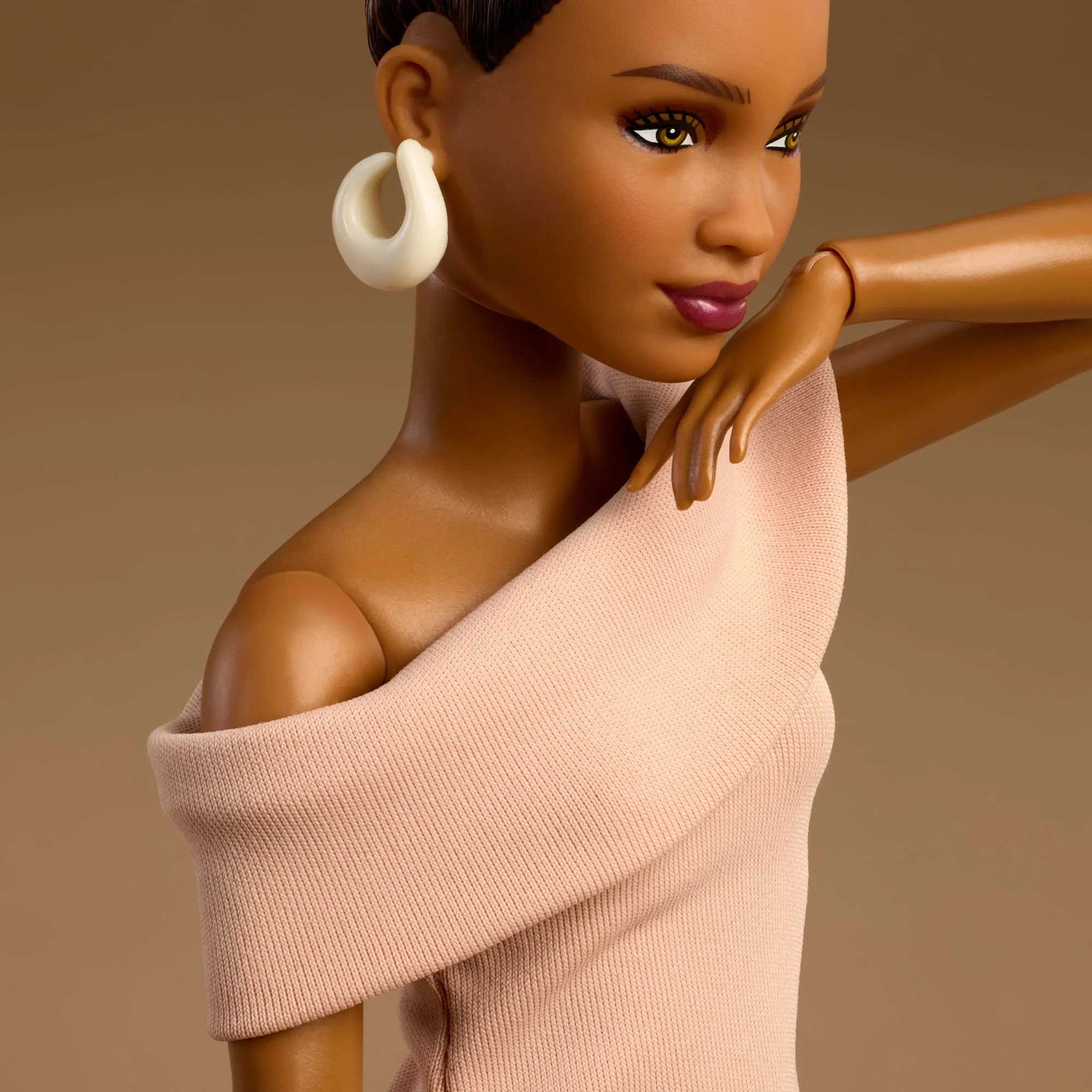 Barbie-Barbie Basics Modèle 08-Poupée Brune Avec Robe Brune - Image 4