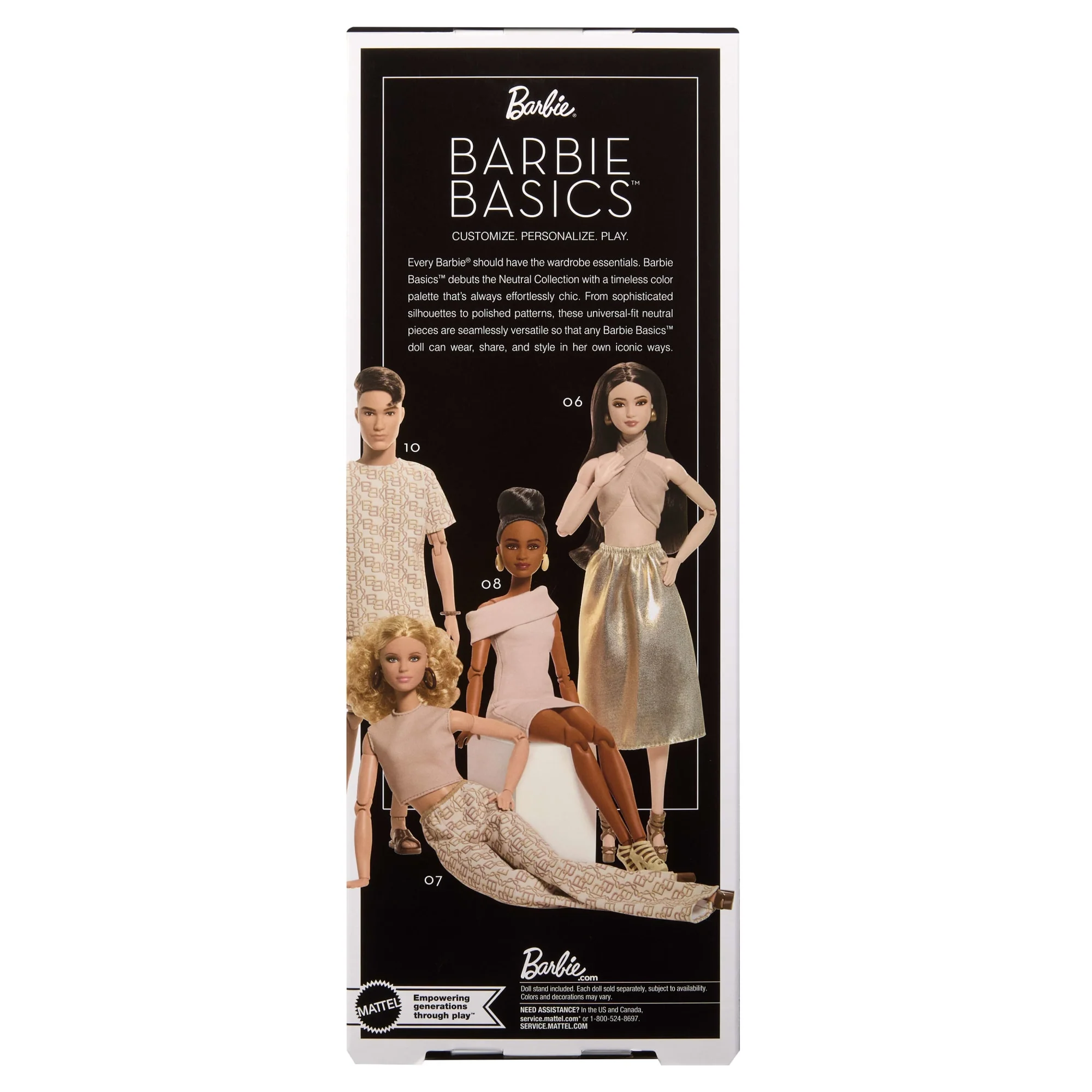 Barbie-Poupée Barbie Basics Modèle 07-Cheveux Blonds et Pantalon Blanc - Image 6