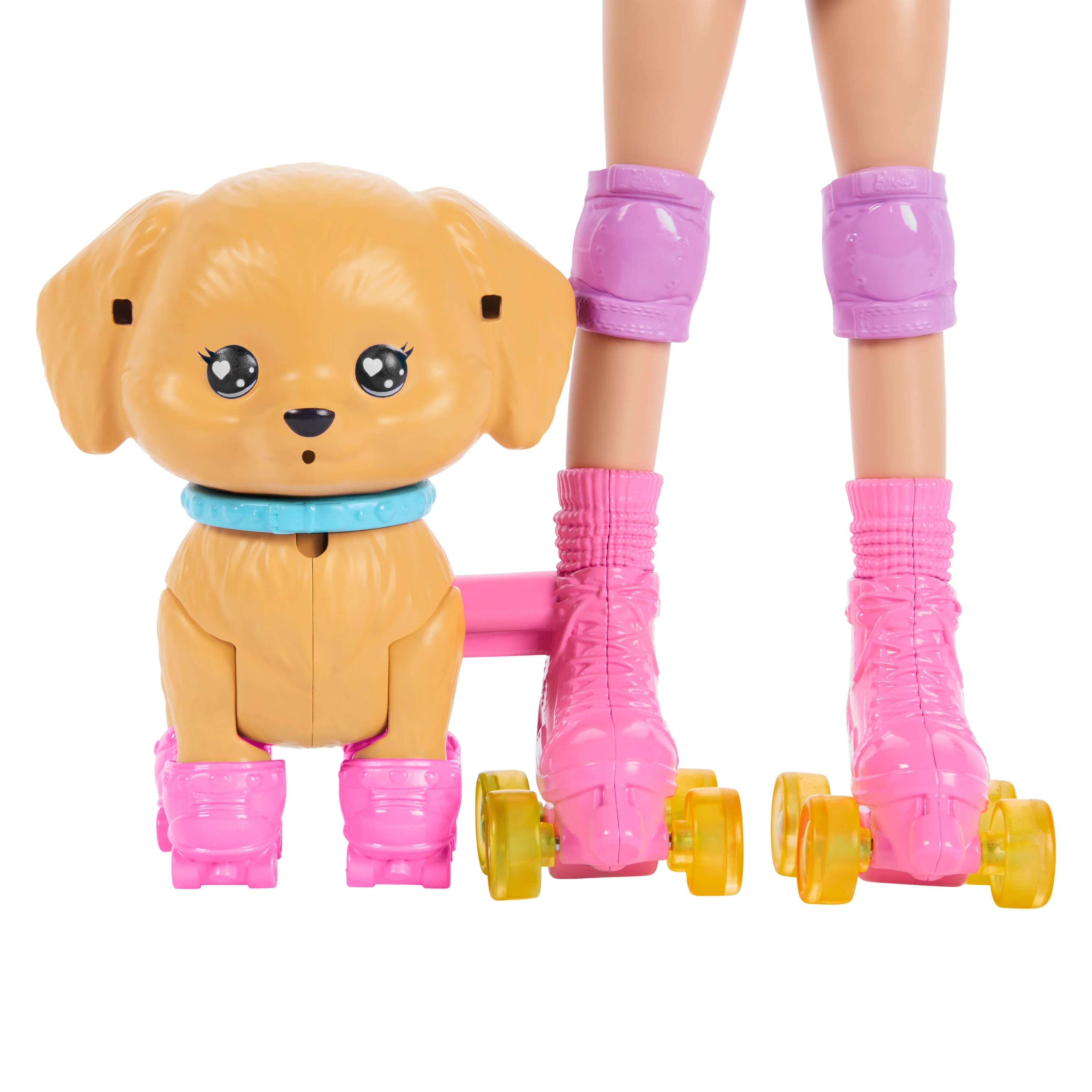 Poupée Barbie et Son Chiot Sur Patins à Roulettes - Image 4