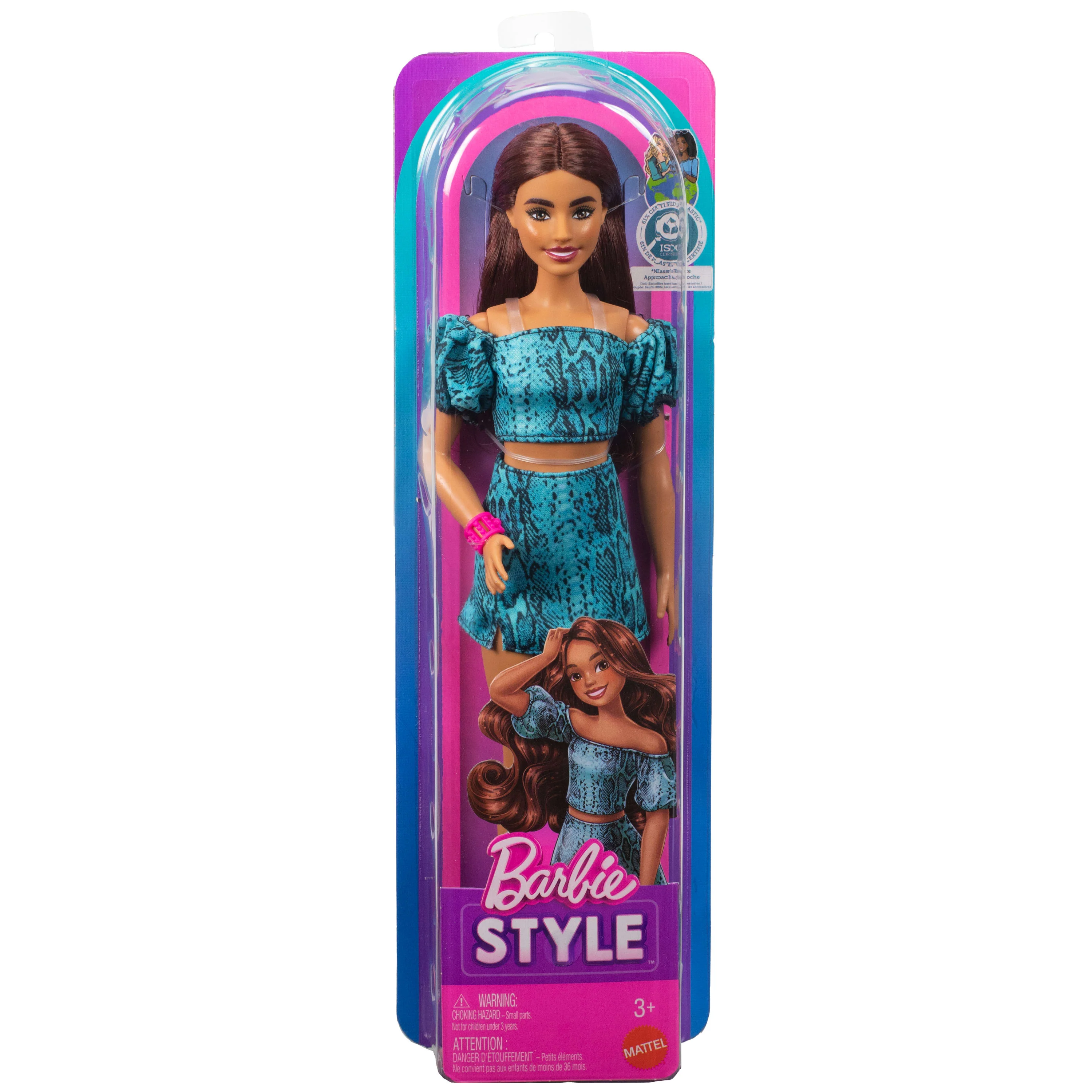 Poupée Barbie Fashionistas Jupe et Haut à Imprimé Serpent - Image 6