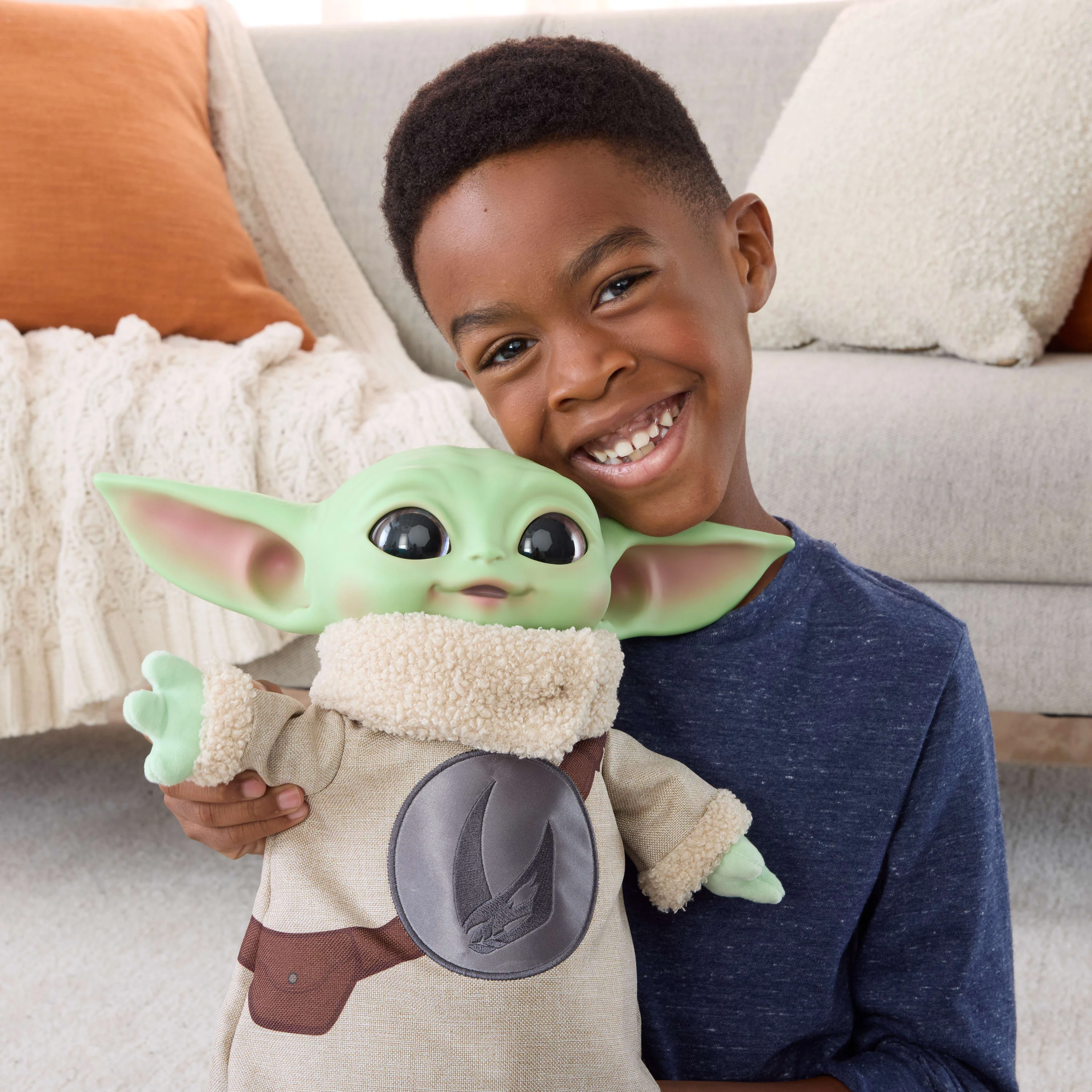 Star Wars The Mandalorian & Grogu Movie Grogu Rondel Design Vinyl Head Soft Plush - Image 2