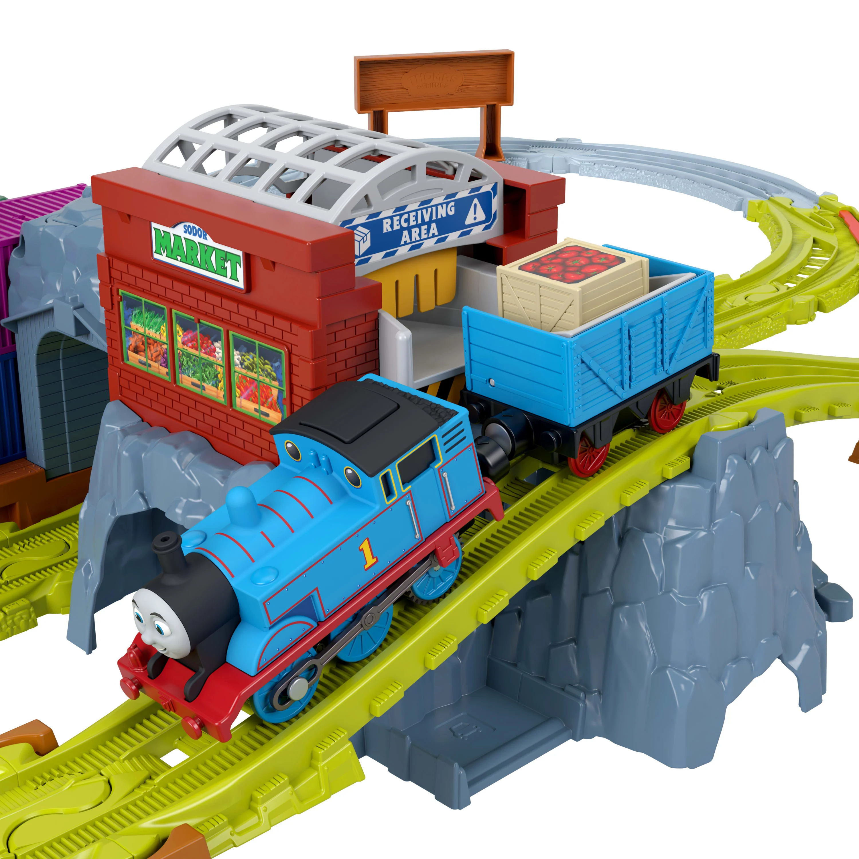 Thomas & Friends Cranky's Dockside Delivery Train Set From Fisher-Price With Motorized Thomas Engine - Image 2