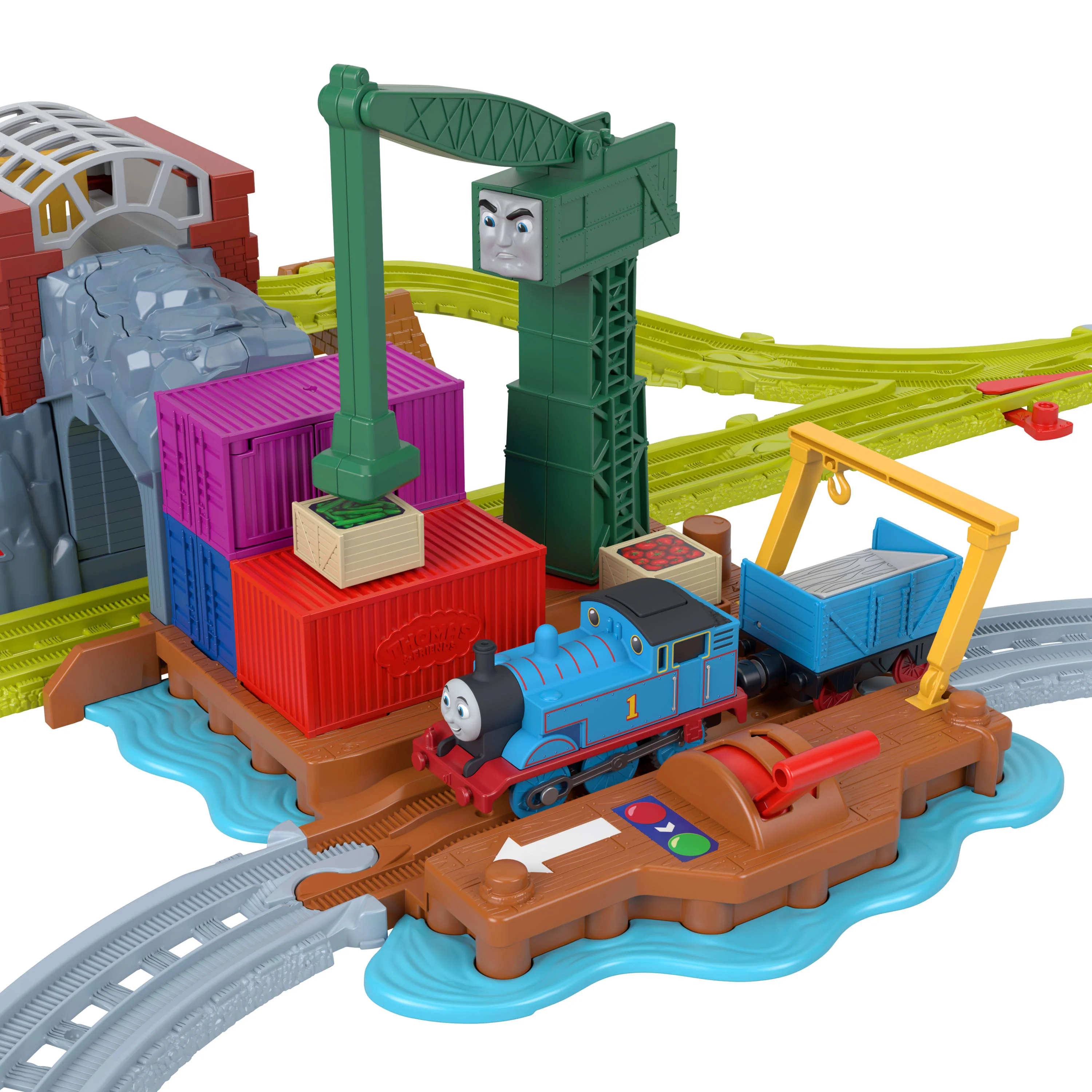 Thomas & Friends Cranky's Dockside Delivery Train Set From Fisher-Price With Motorized Thomas Engine - Image 3