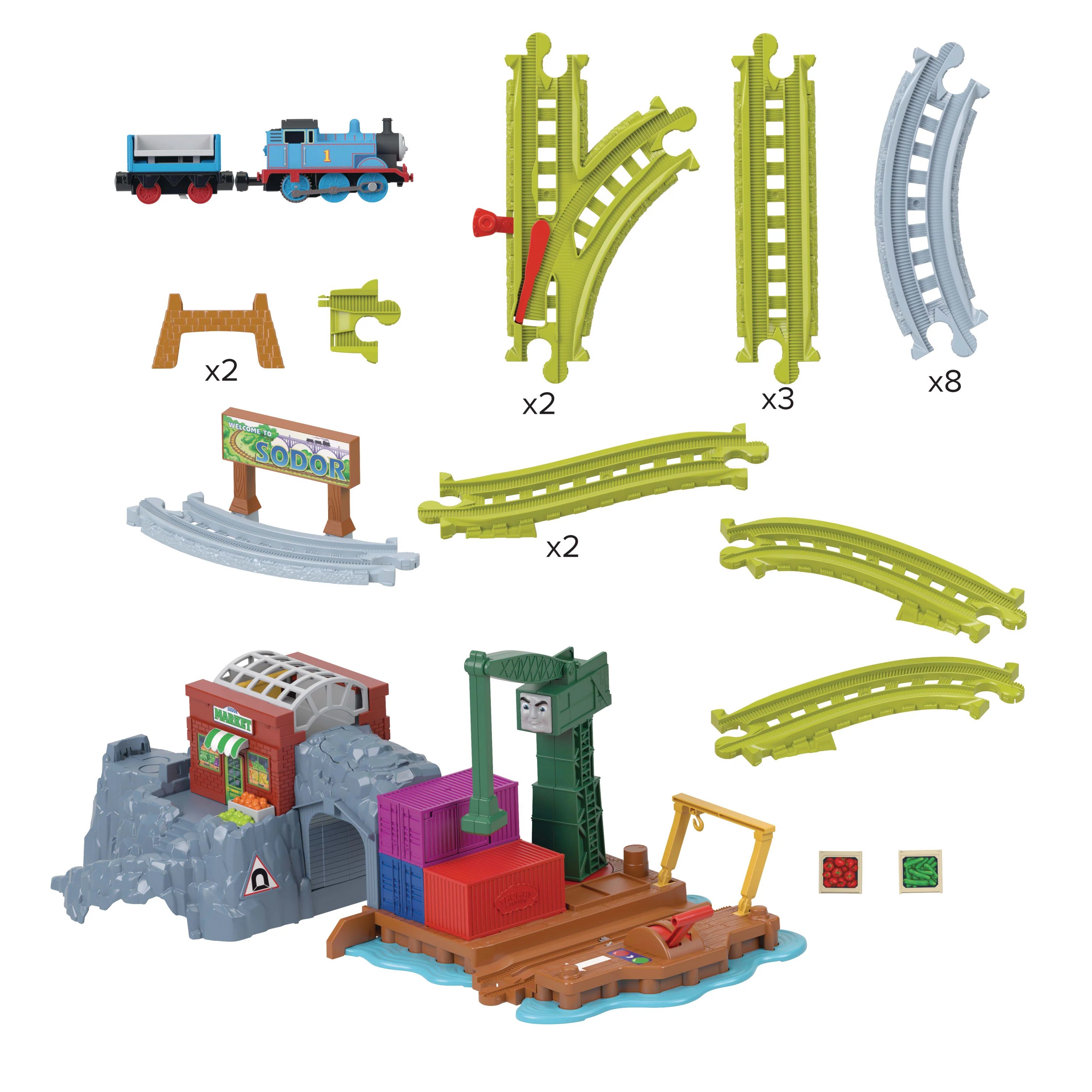 Thomas & Friends Cranky's Dockside Delivery Train Set From Fisher-Price With Motorized Thomas Engine - Image 5
