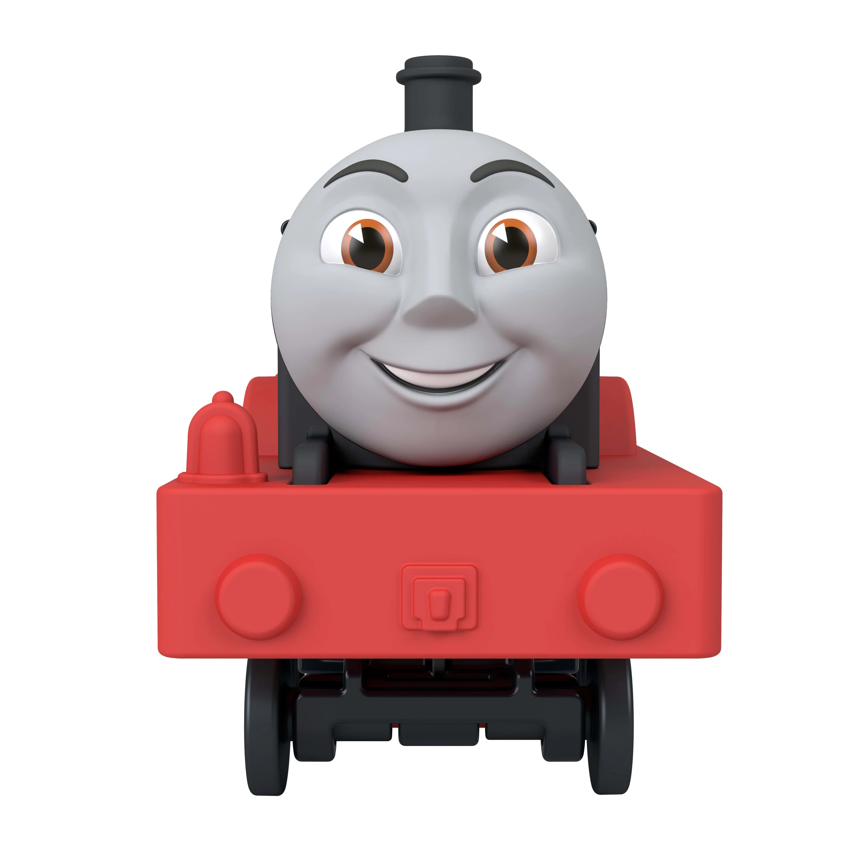 Thomas & Friends By Fisher-Price Motorized Train, Battery-Powered Toy James Engine & Tender - Image 2