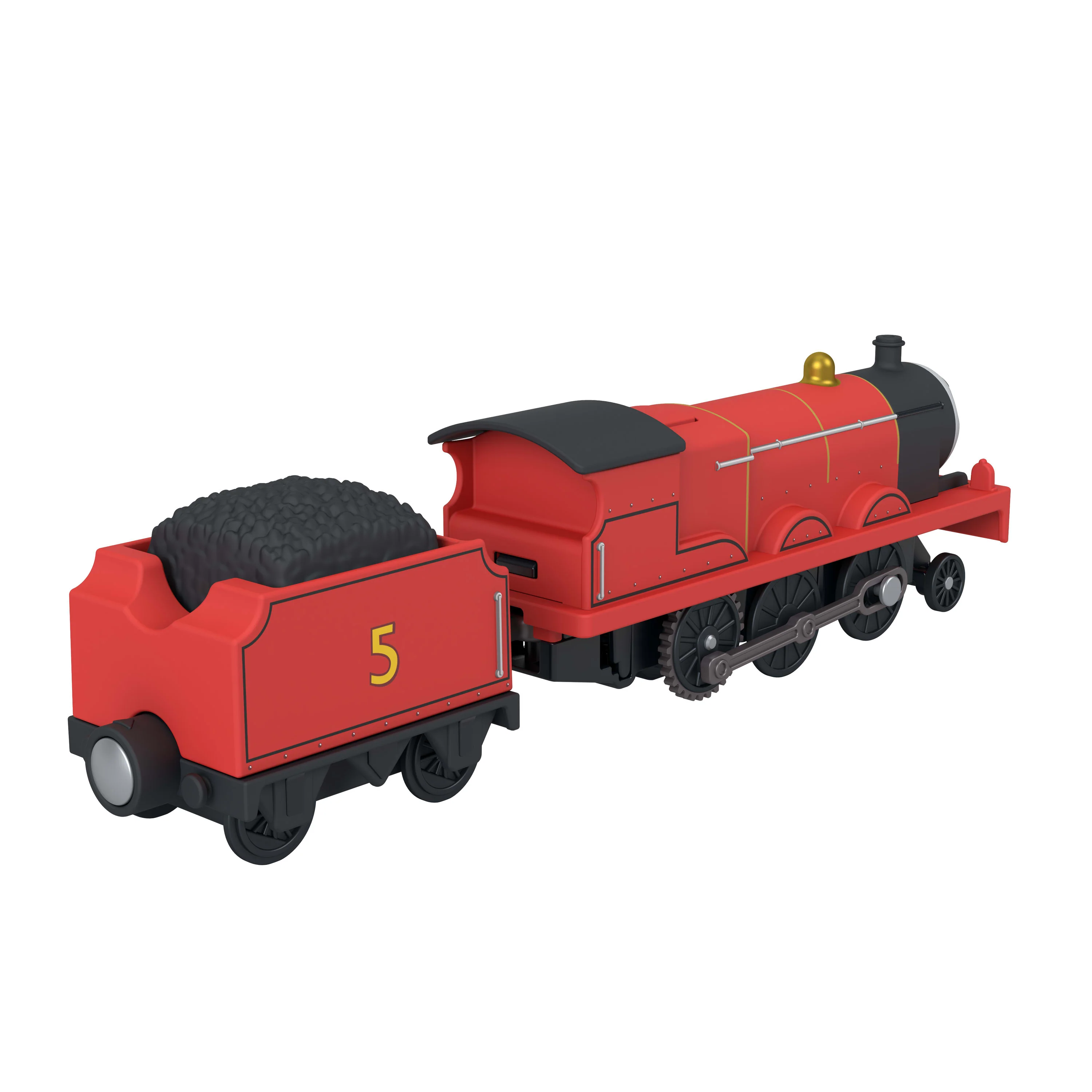 Thomas & Friends By Fisher-Price Motorized Train, Battery-Powered Toy James Engine & Tender - Image 4