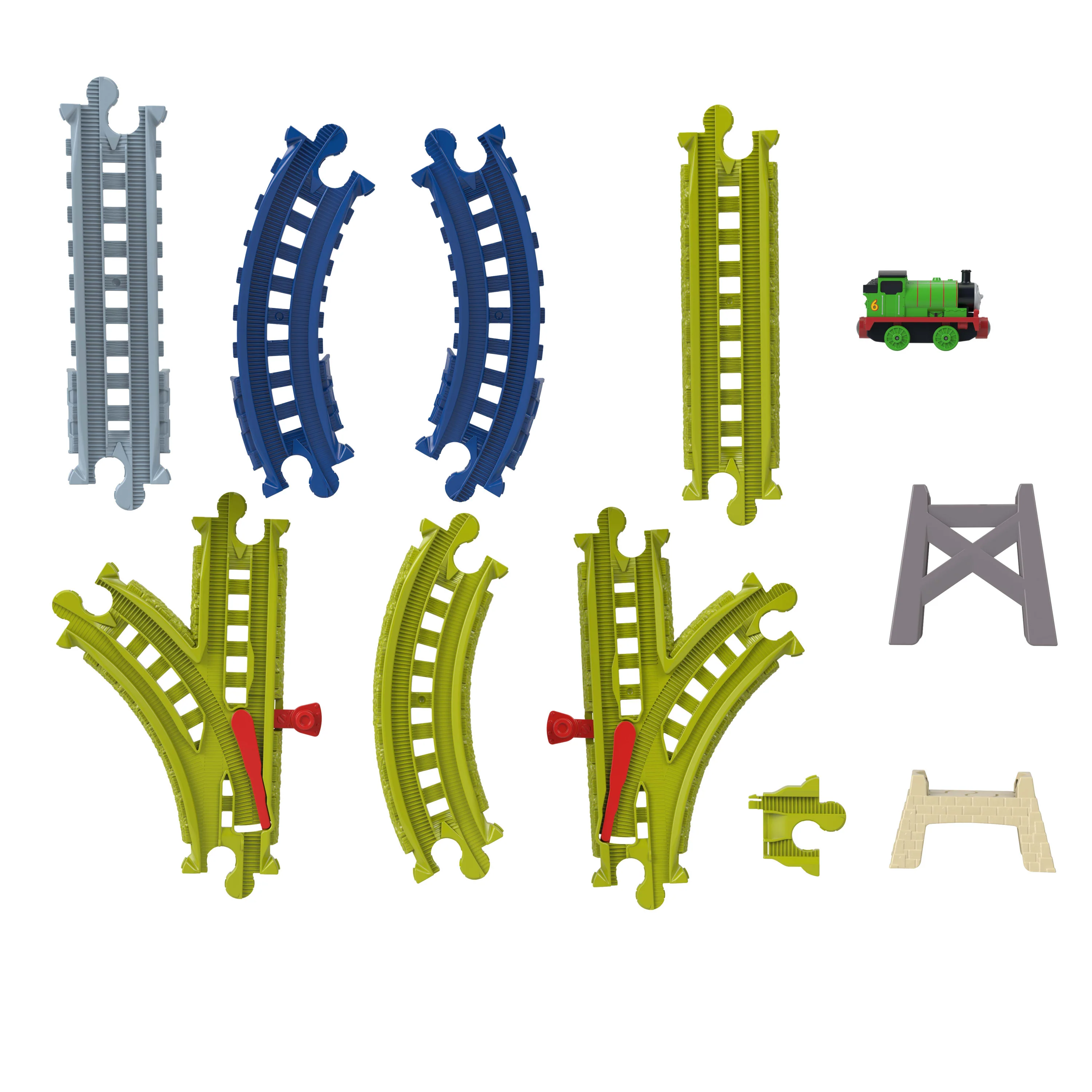 Thomas & Friends From Fisher-Price Easy Connect Track Kit, 22 Pieces, Percy Engine & Reusable Bag - Image 5