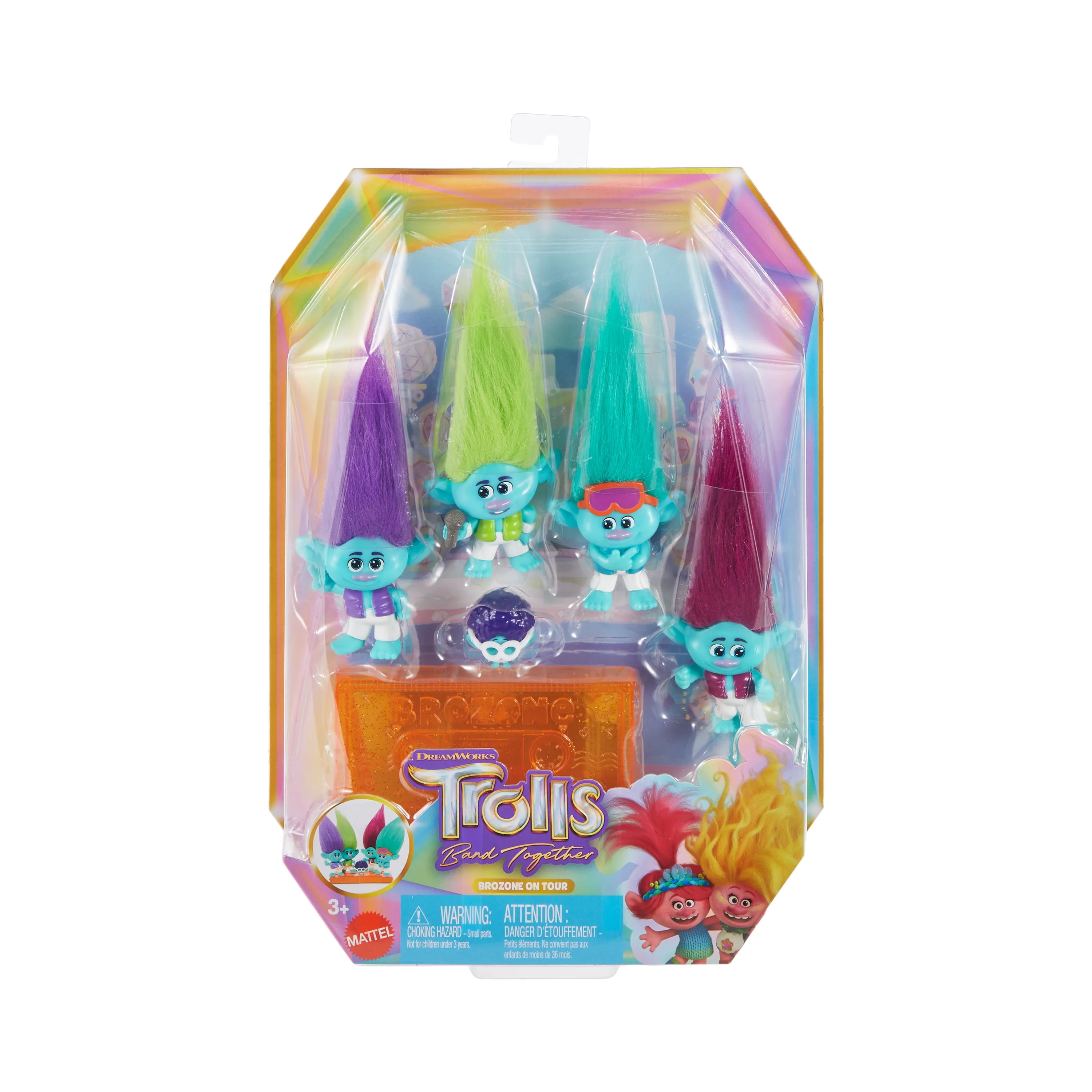 Dreamworks Trolls Band Together Brozone On Tour Small Dolls Set With Stand, Collectible Toy - Image 5