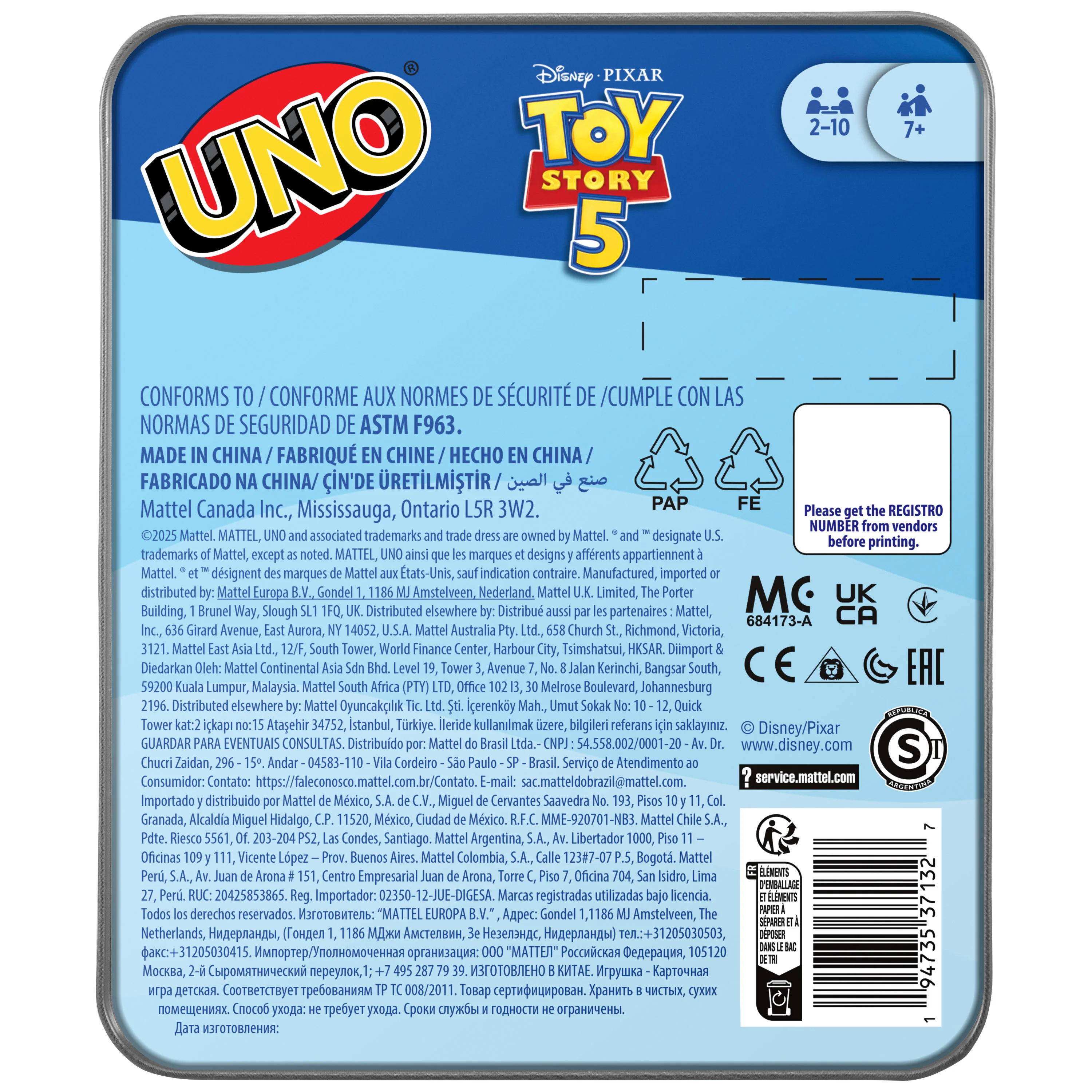 UNO Toy Story 5 Empaque Metálico - Image 5