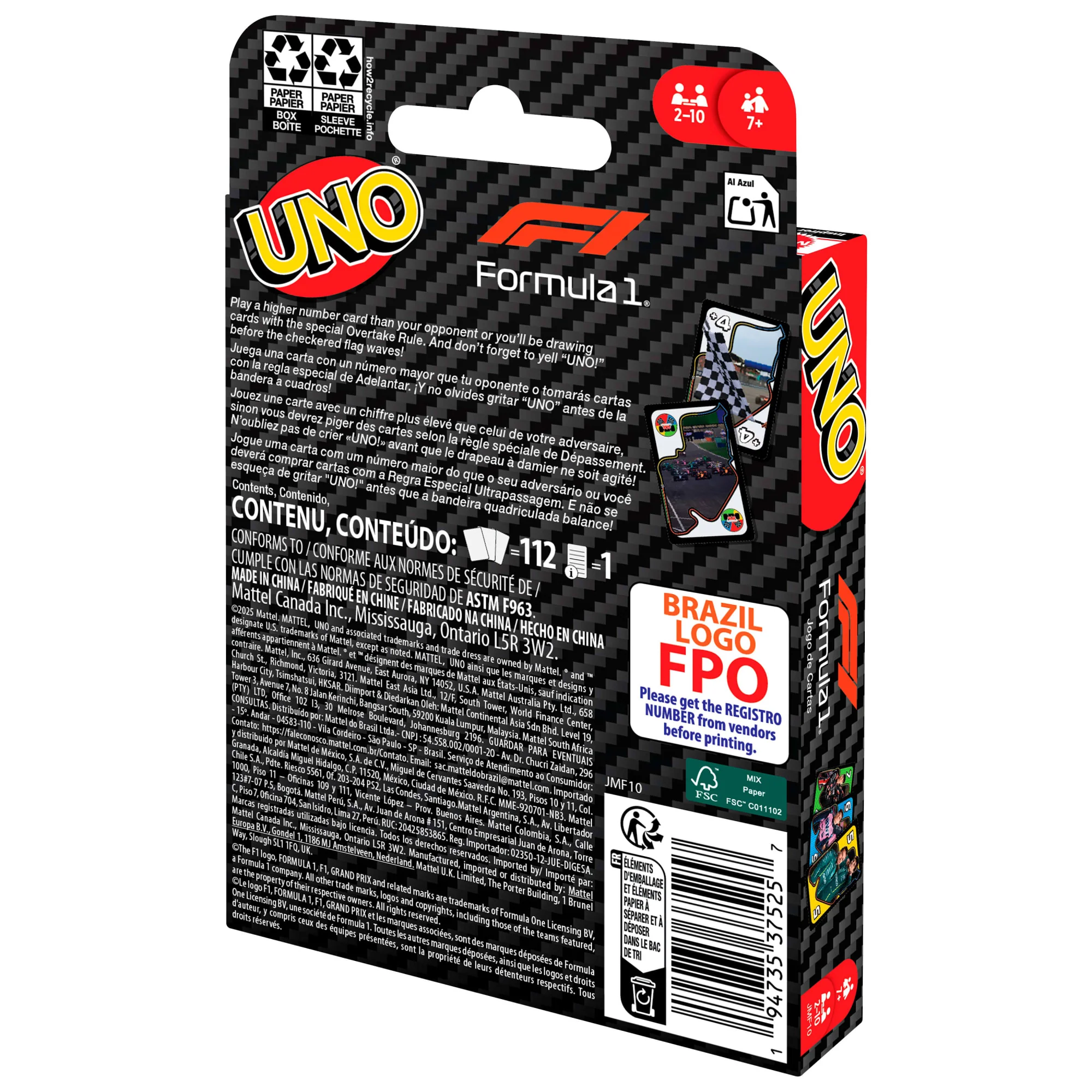 UNO F1 Card Game - Image 4