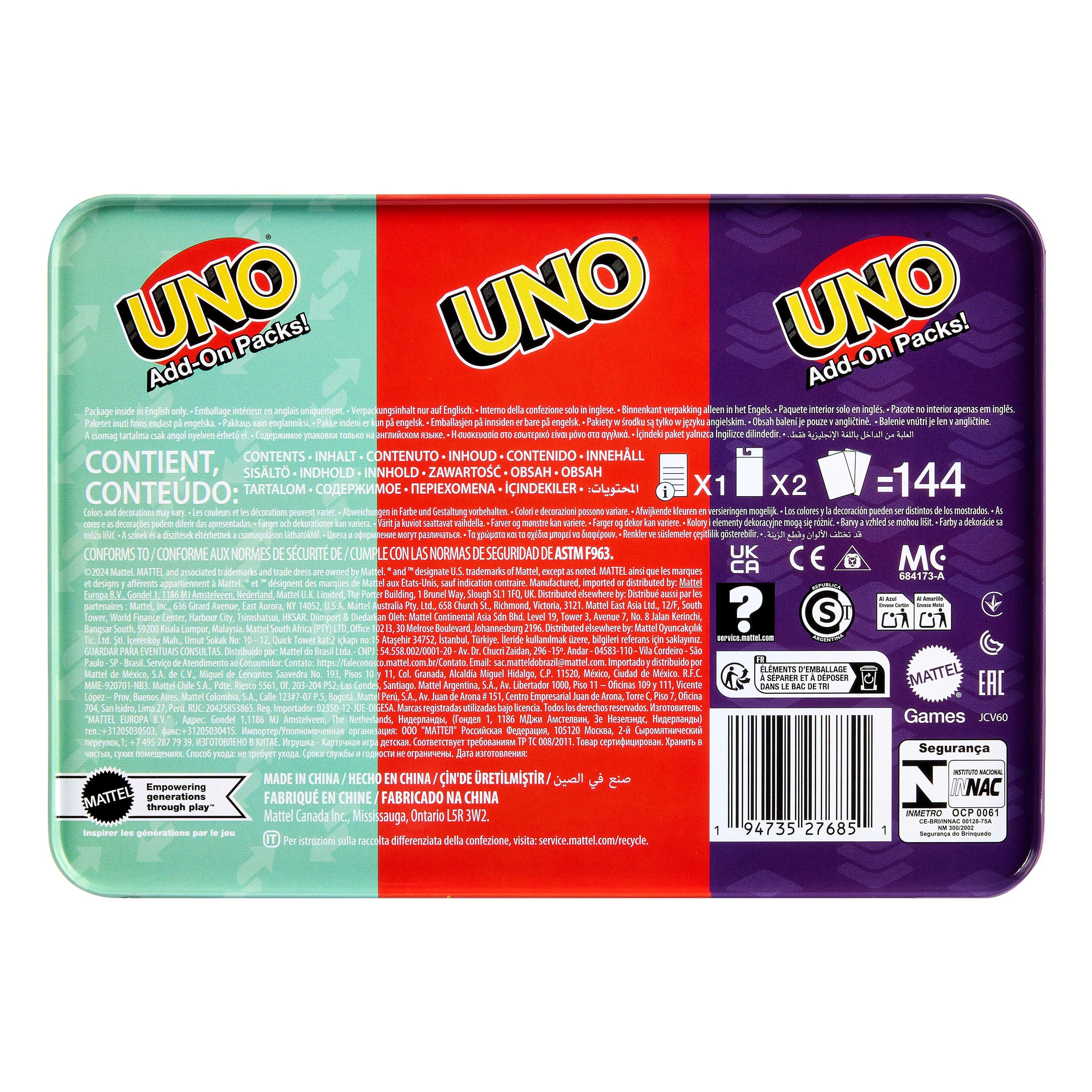 Uno® Jeu de Base et deux Packs D’Extension - Image 6