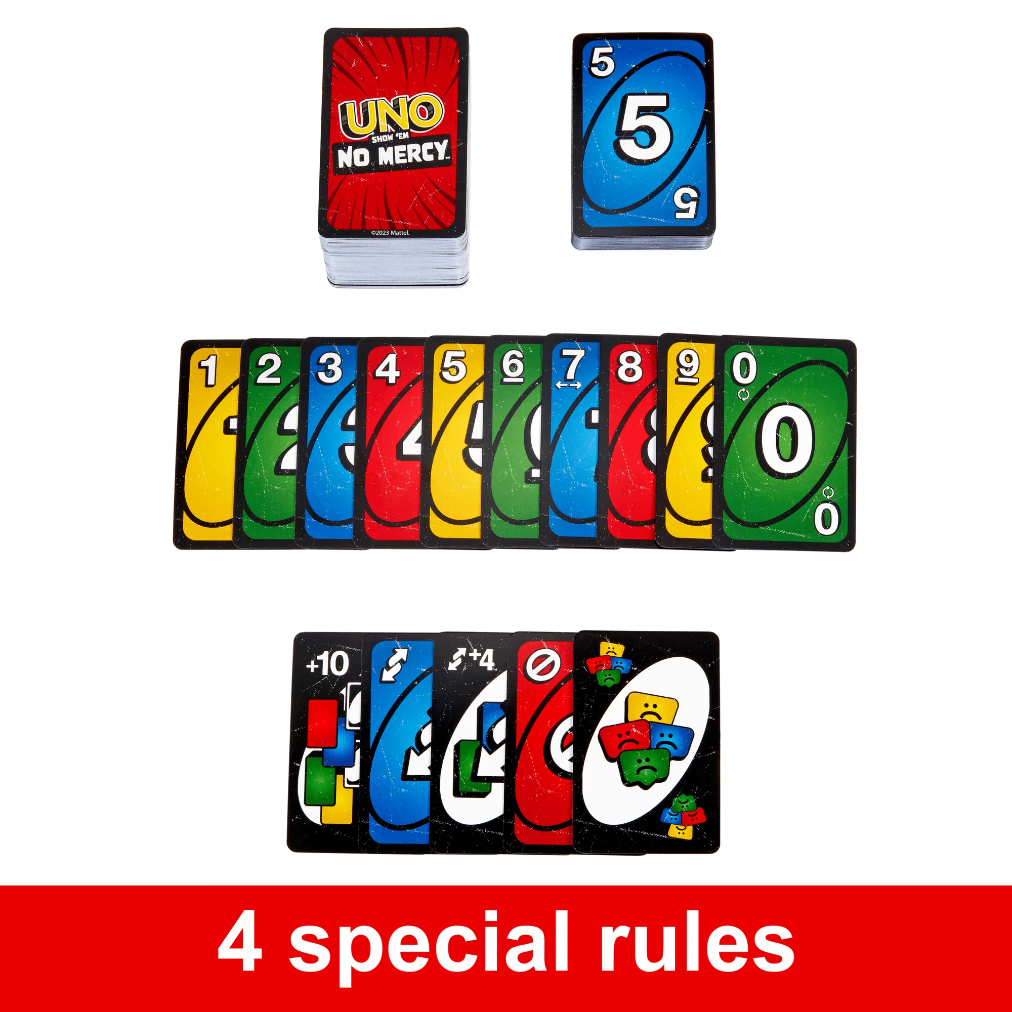UNO Show ‘Em No Mercy Card Game in Storage & Travel Tin For Kids, Adults & Family Nights & Parties - Image 3