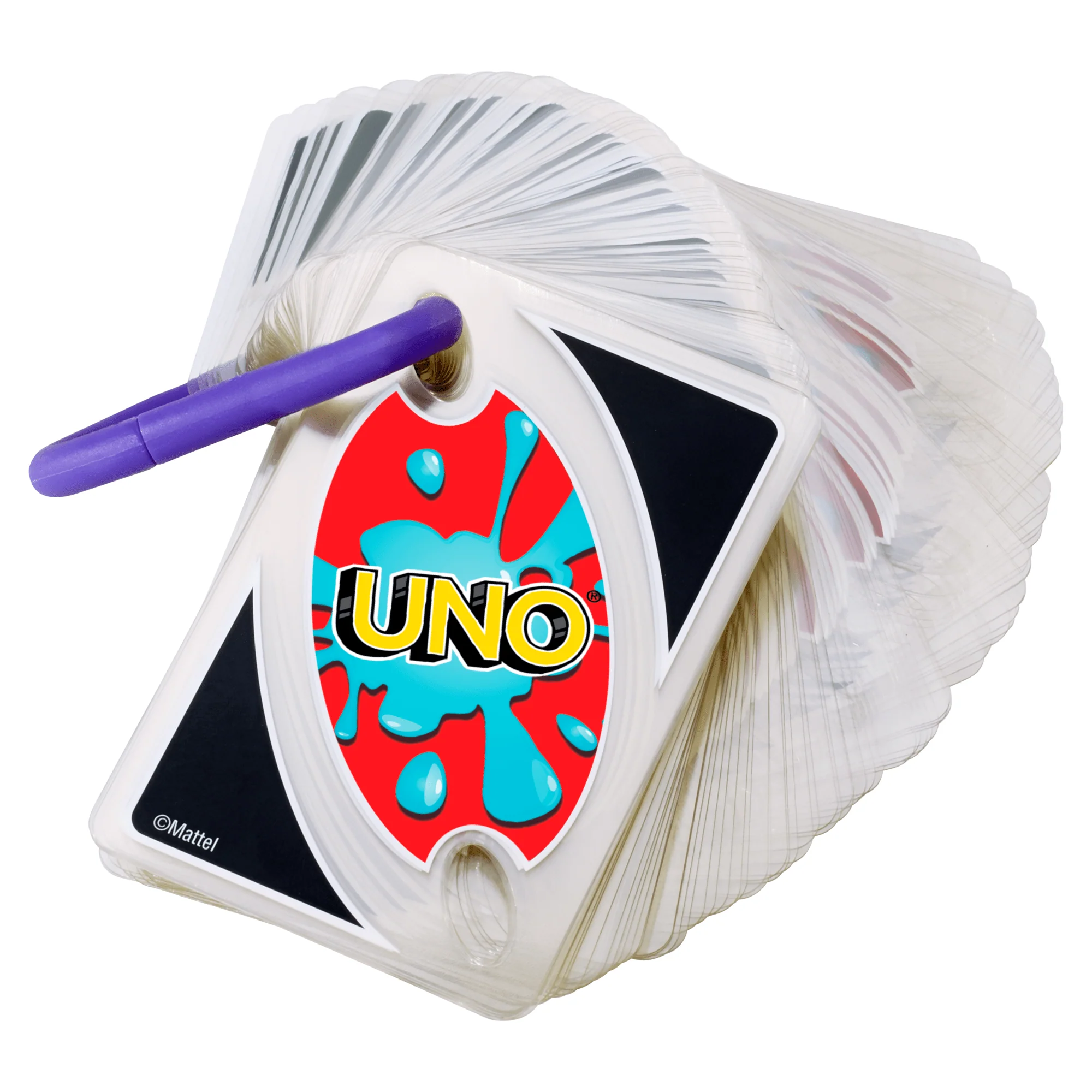 UNO Splash Card Game With Waterproof Cards And Portable Clip For Travel - Image 4