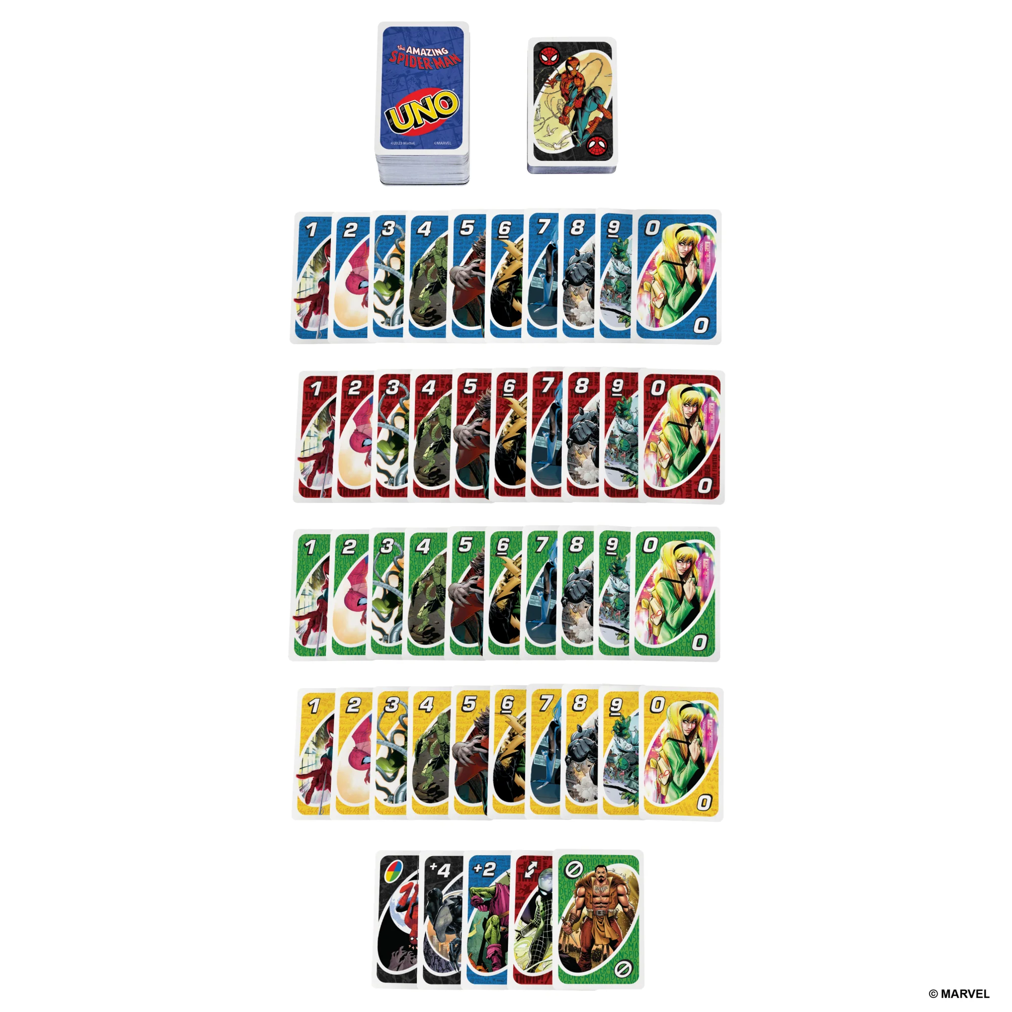 UNO The Amazing Spider-Man Card Game For Kids, Adults & Family Night Inspired By Marvel Comic Book Series - Image 5