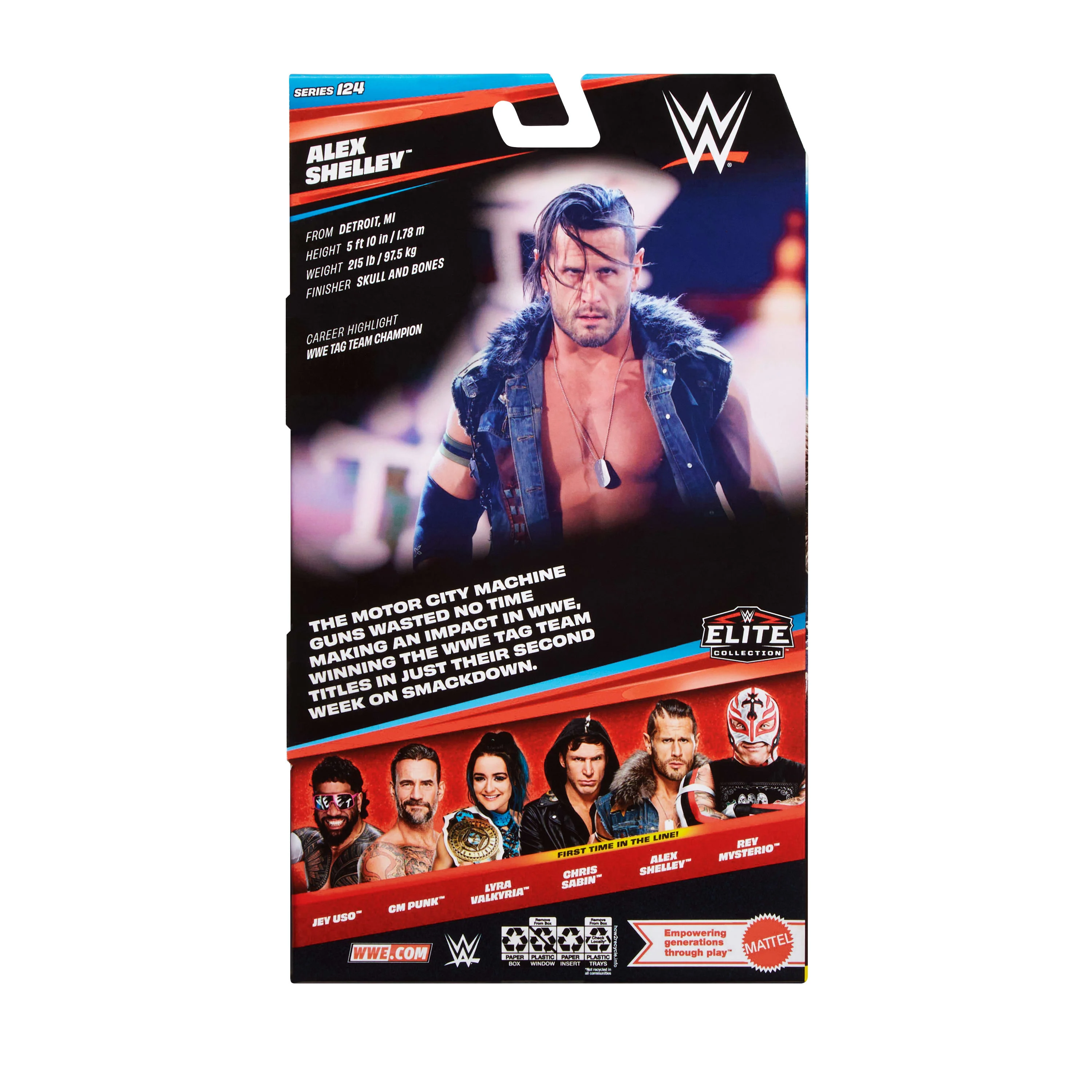Wwe Élite Alex Shelley Figurine - Image 6