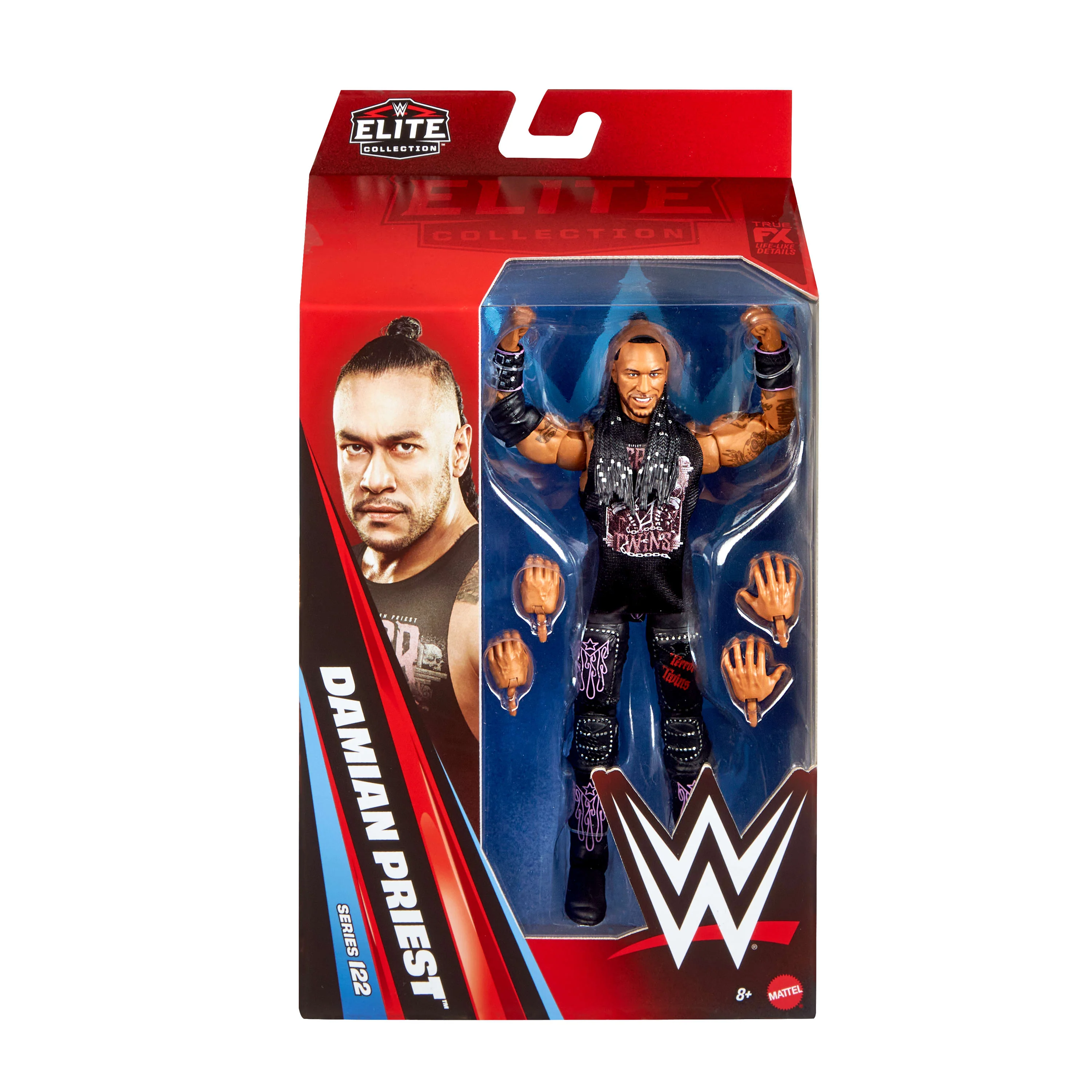 WWE Elite Damian Priest Action Figure, Series #122 Set, 6-inch Collectible With Accessories - Image 6