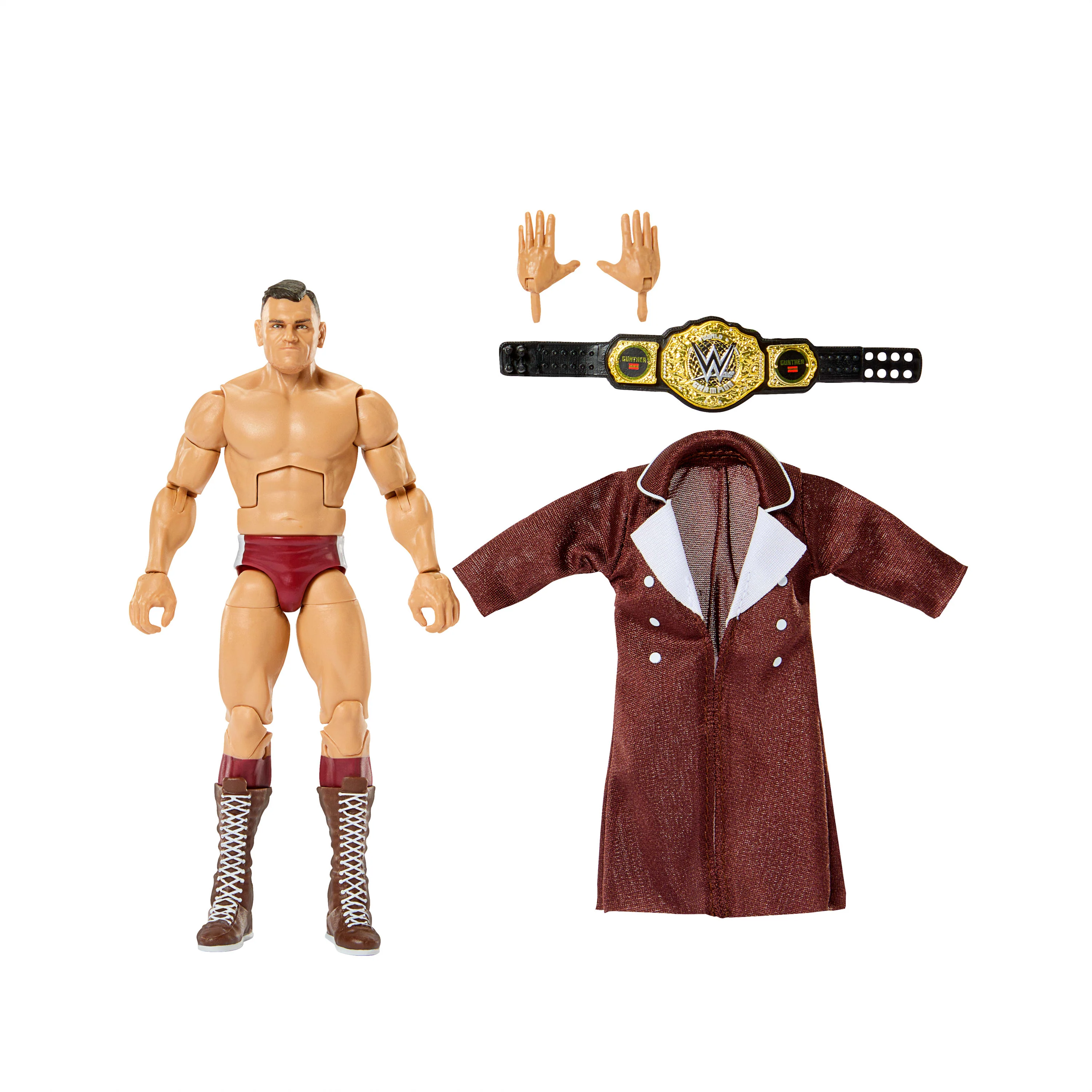 WWE Elite Gunther Action Figure Series #121, 6-inch Collectible With Accessories