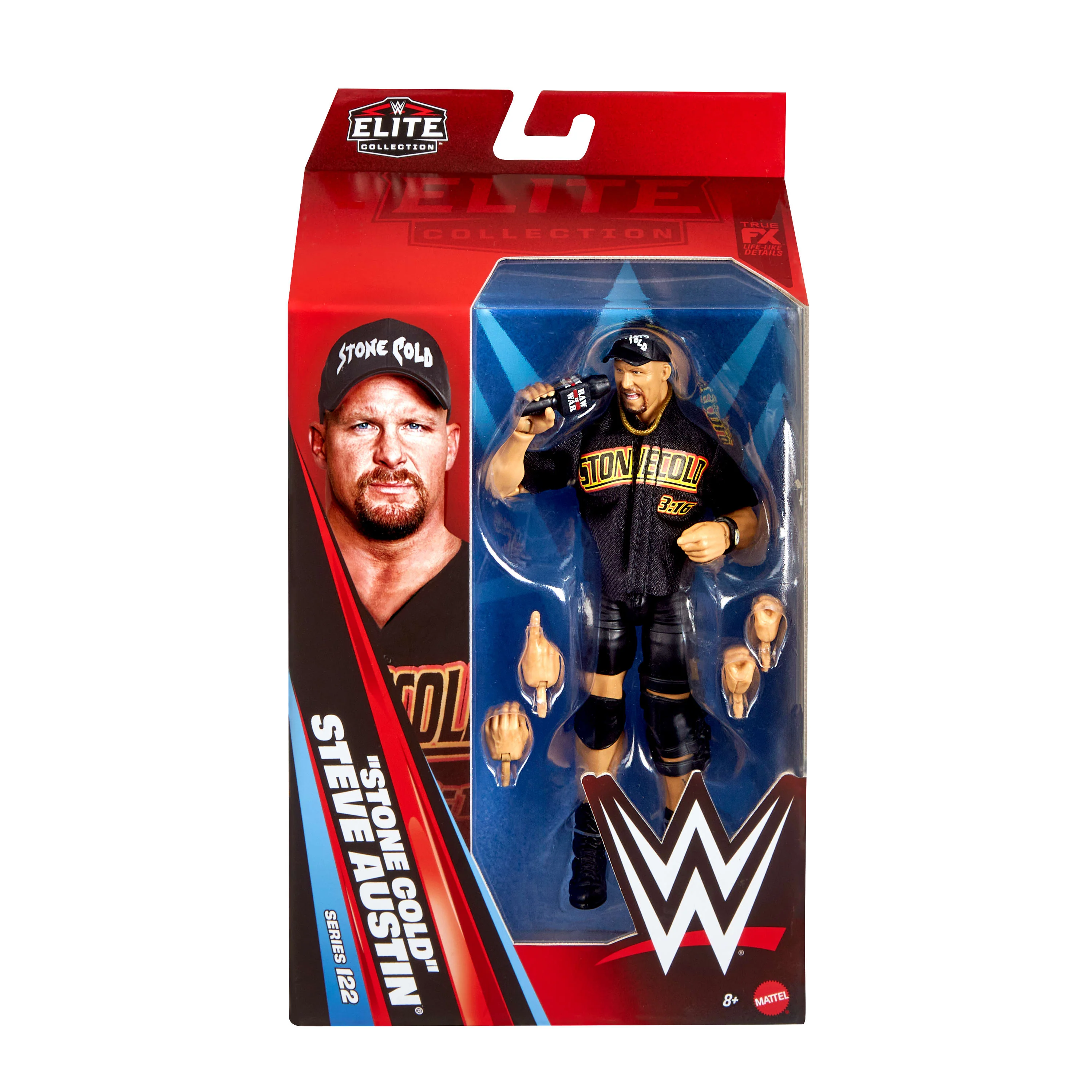 WWE Elite “Stone Cold” Steve Austin Action Figure, Series #122, 6-Inch Collectible With Accessories - Image 2
