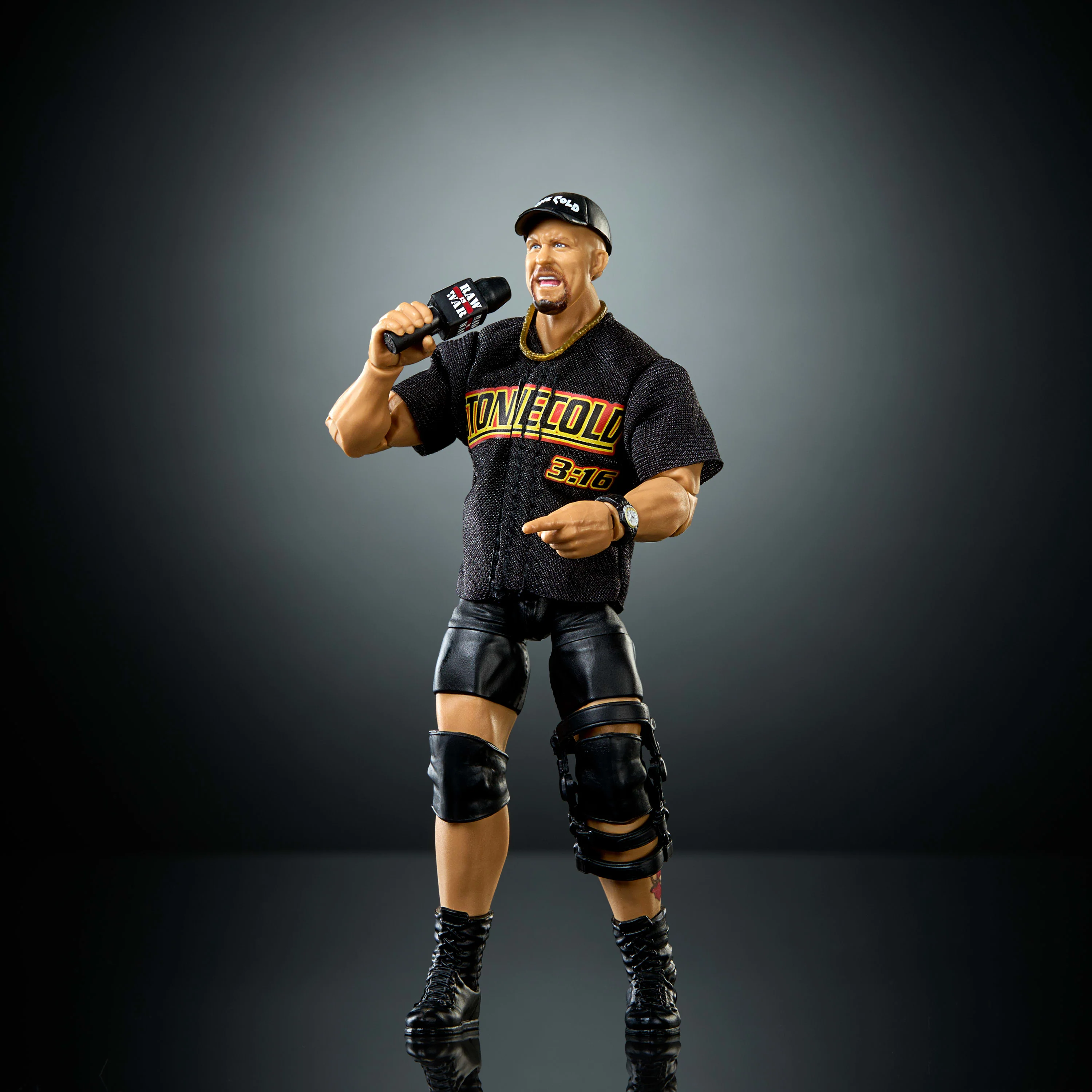 WWE Elite “Stone Cold” Steve Austin Action Figure, Series #122, 6-inch Collectible With Accessories - Image 5