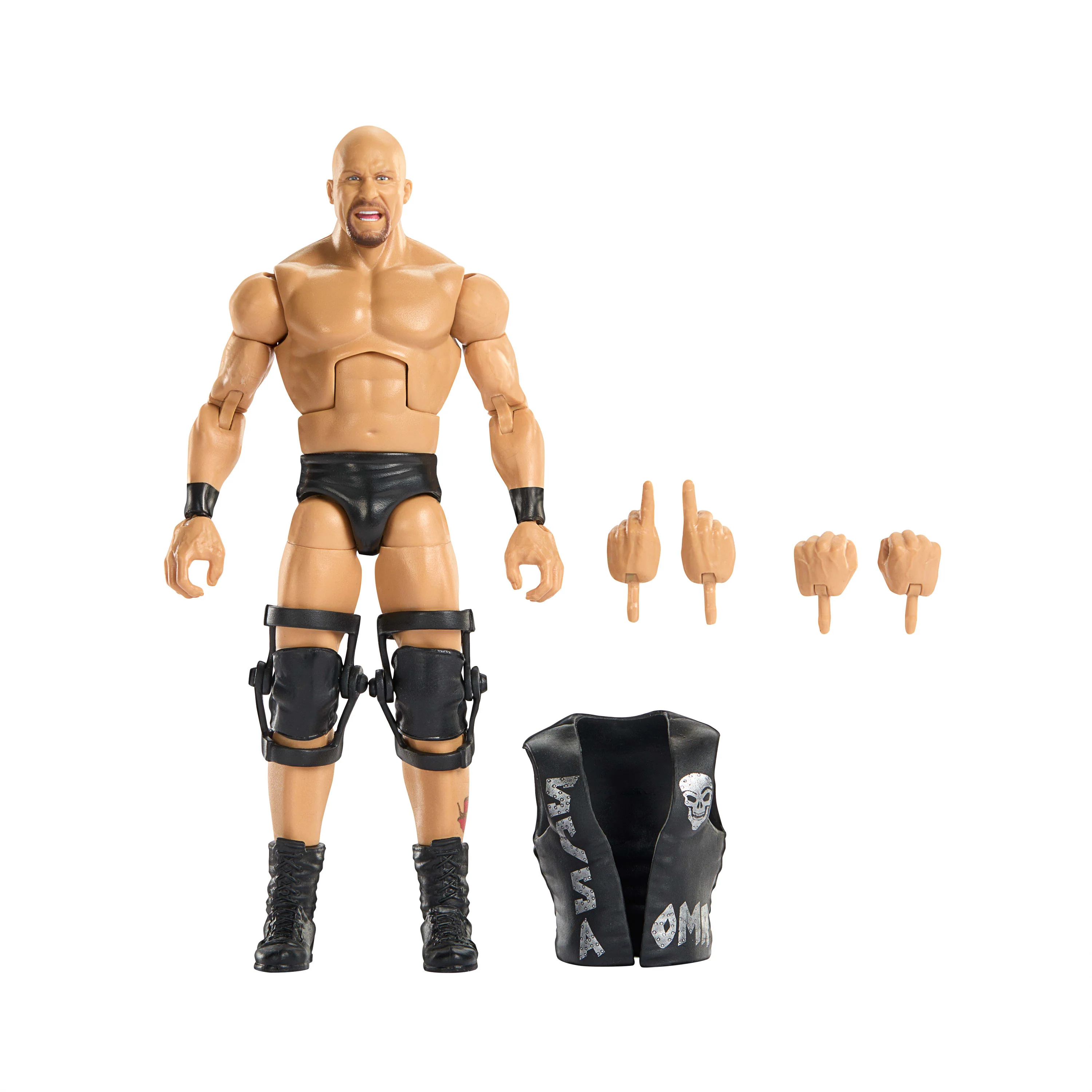 Wwe Figurine Articulée Élite Grands Champions Stone Cold Steve Austin