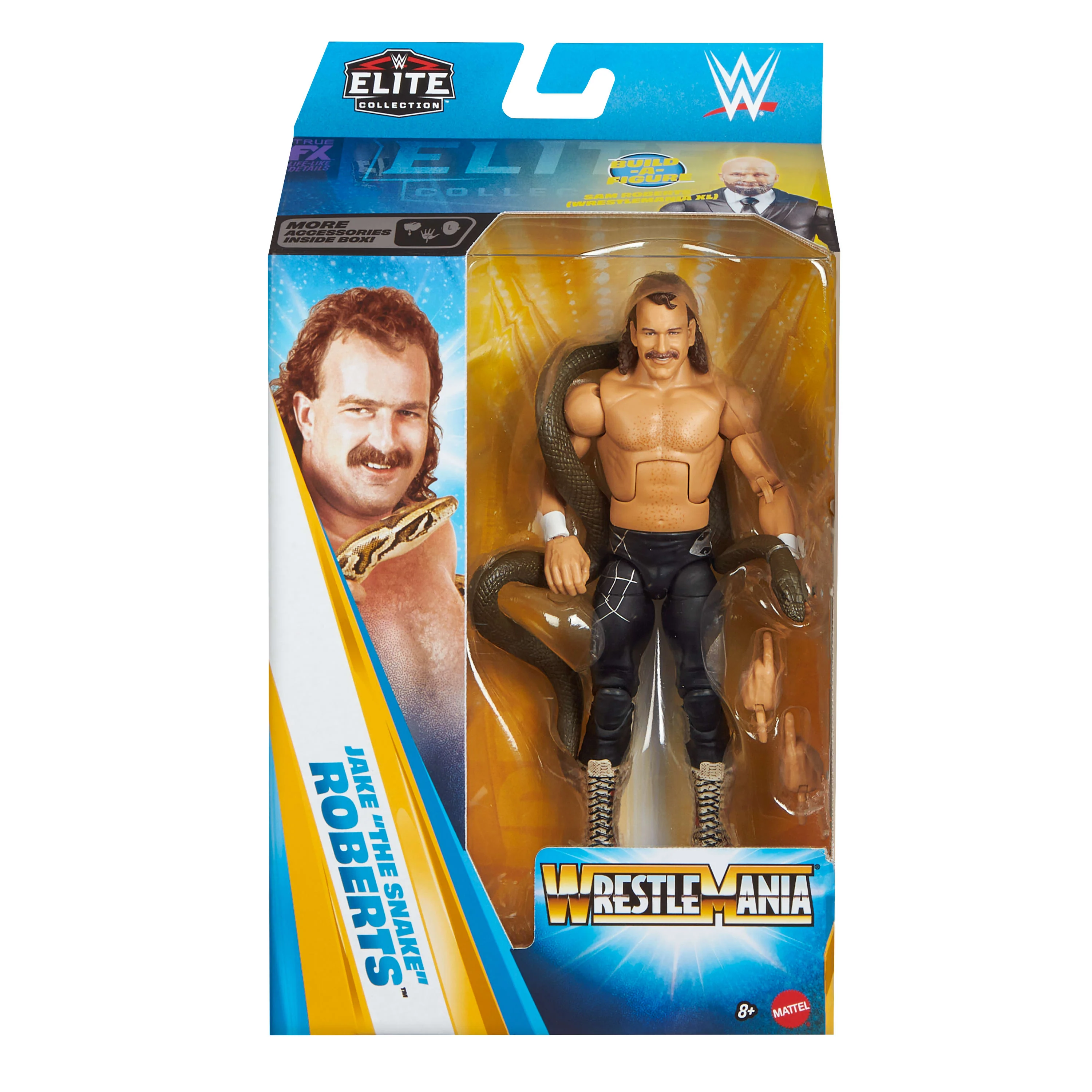 Wwe Figurine Articulée Wrestlemania Jake Le Serpent - Image 2