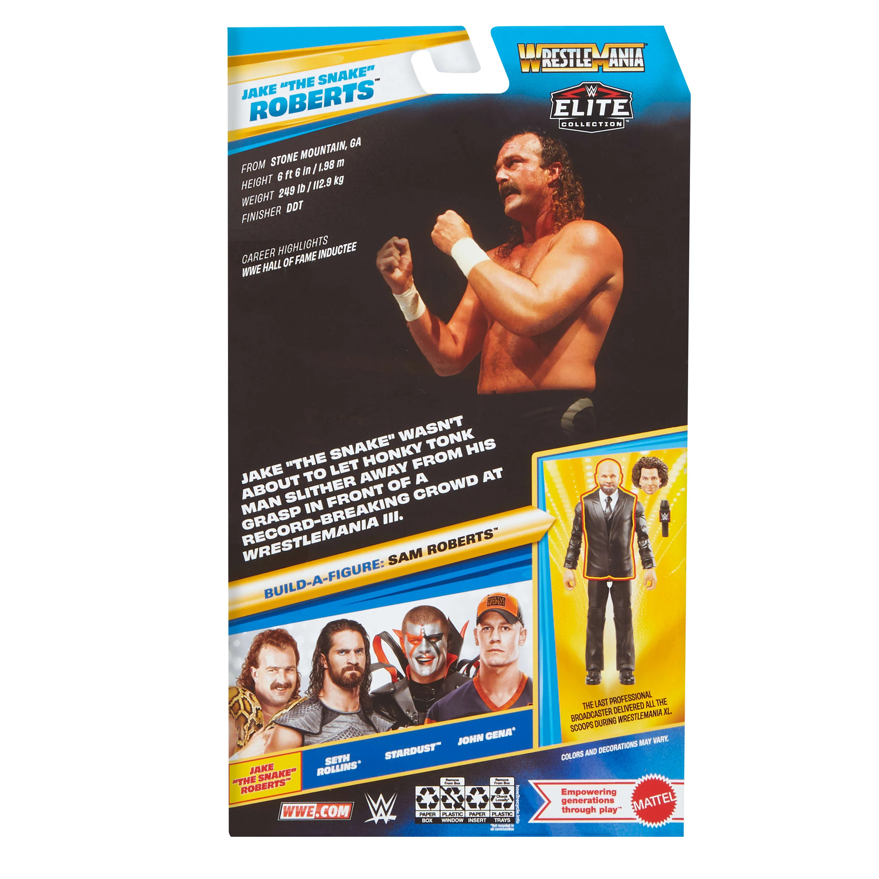 Wwe Figurine Articulée Wrestlemania Jake Le Serpent - Image 6