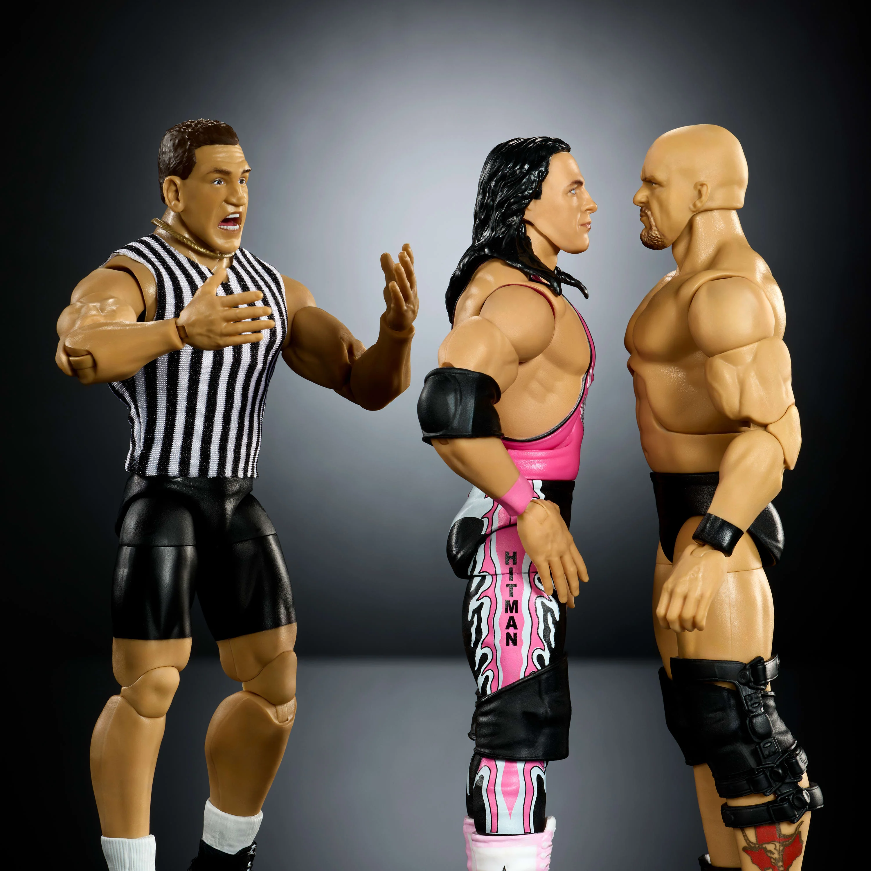 WWE Elite Legacy Submission Match 3 Action Figures & Accessories Set, 6-Inch Collectible - Image 3