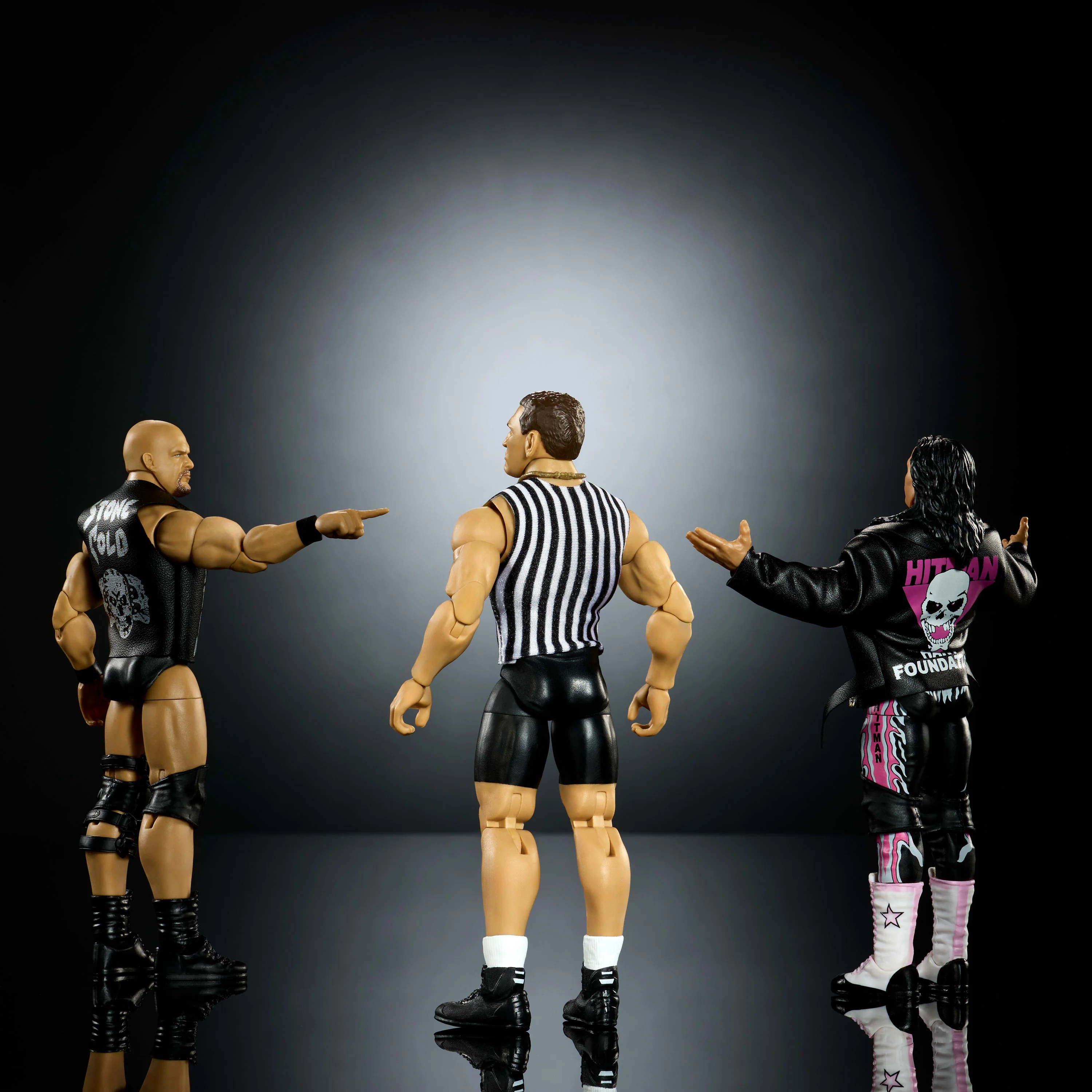 WWE Elite Legacy Submission Match 3 Action Figures & Accessories Set, 6-Inch Collectible - Image 4