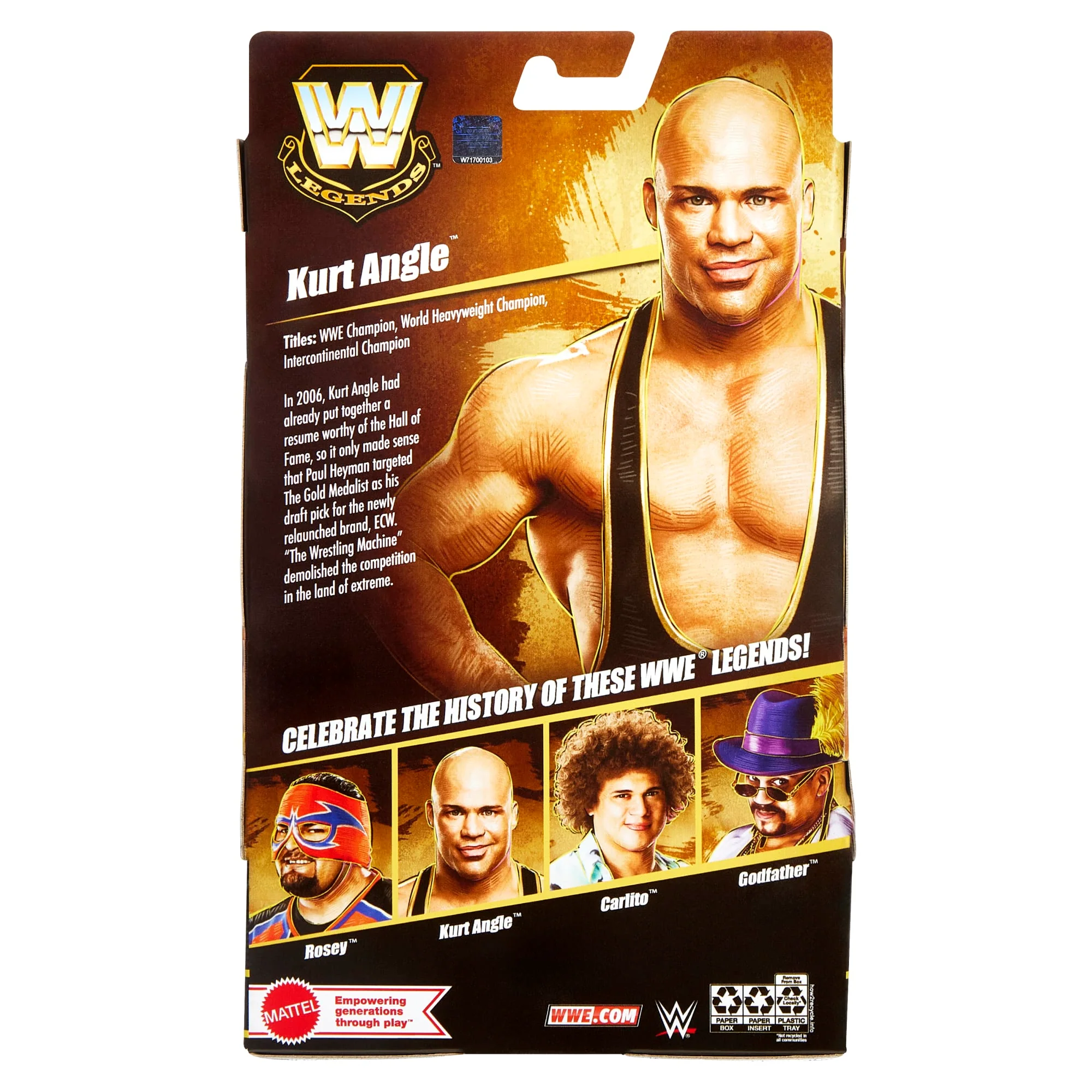 Wwe  Collection Elite  Legends  Série 26  Figurine  Kurt Angle - Image 3