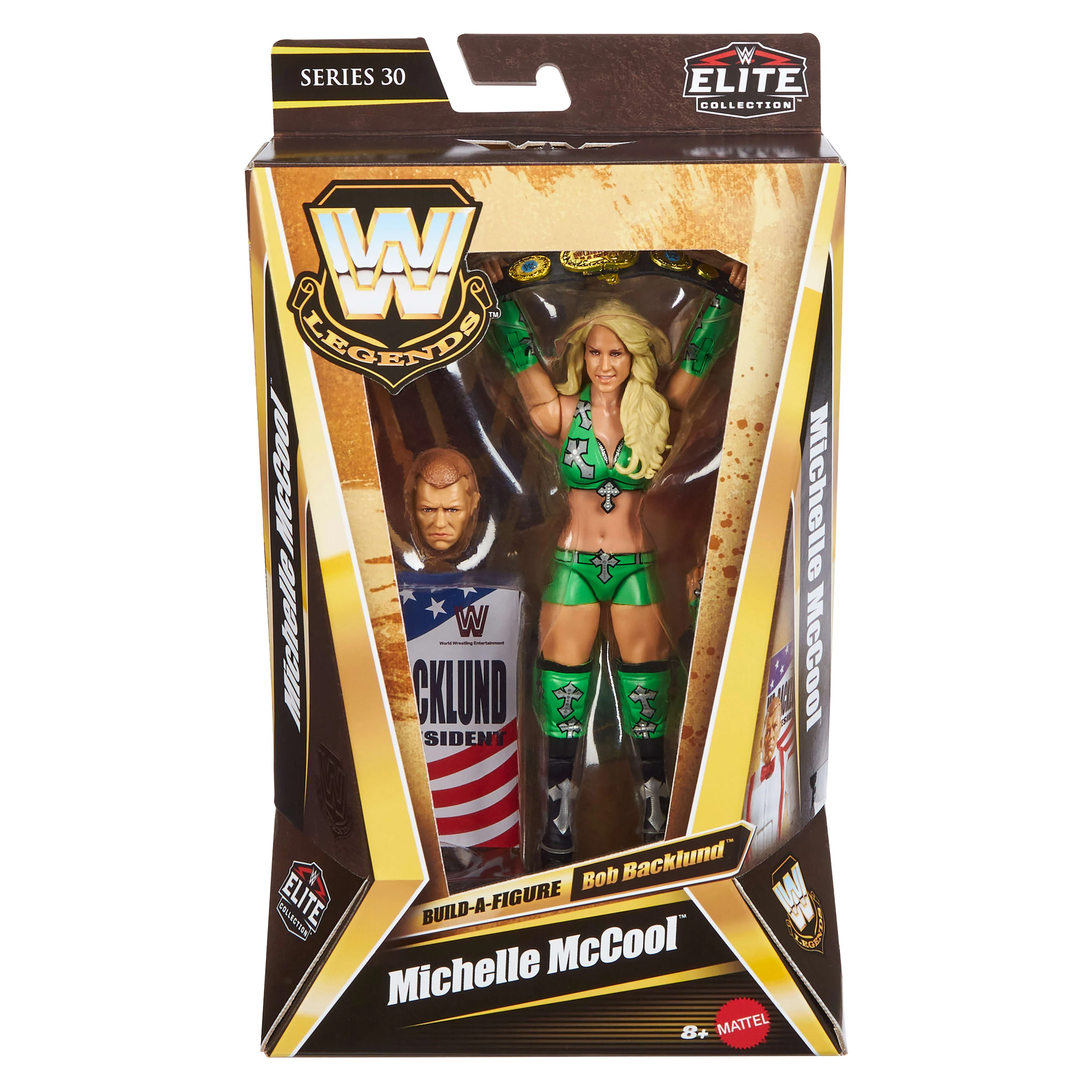 WWE Elite Legends Michelle Mccool Action Figure & Accessories, Series 30 6-inch Collectible Set - Image 2