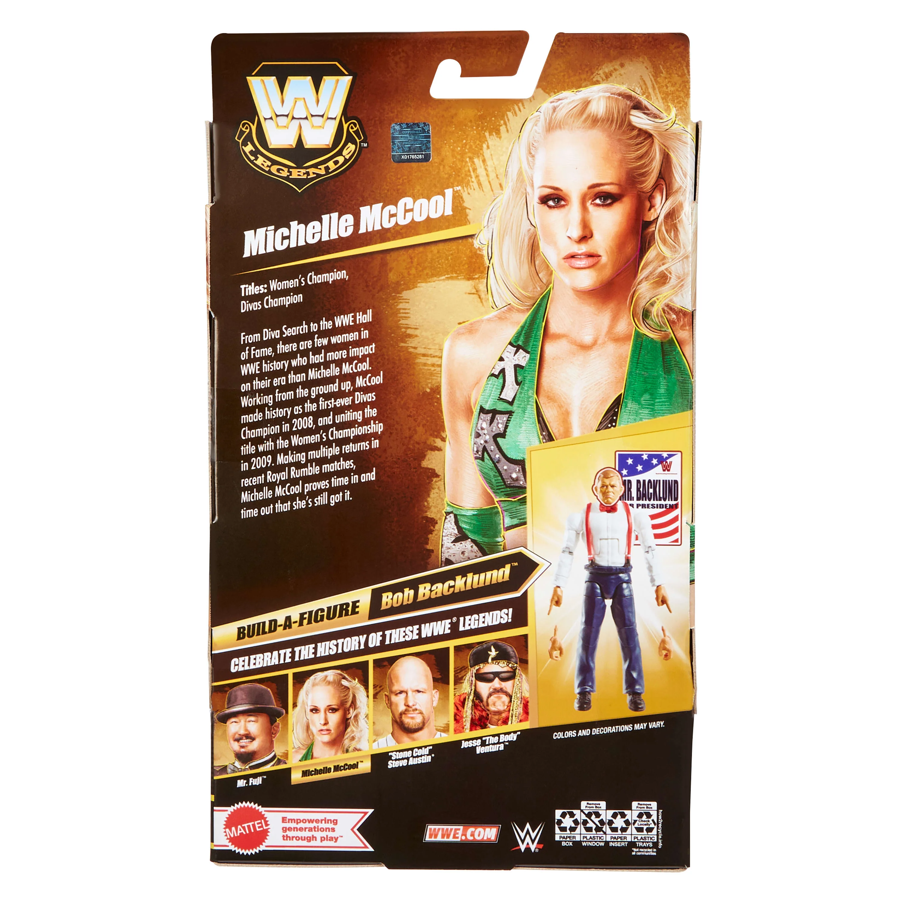 WWE Elite Legends Michelle Mccool Action Figure & Accessories, Series 30 6-inch Collectible Set - Image 6