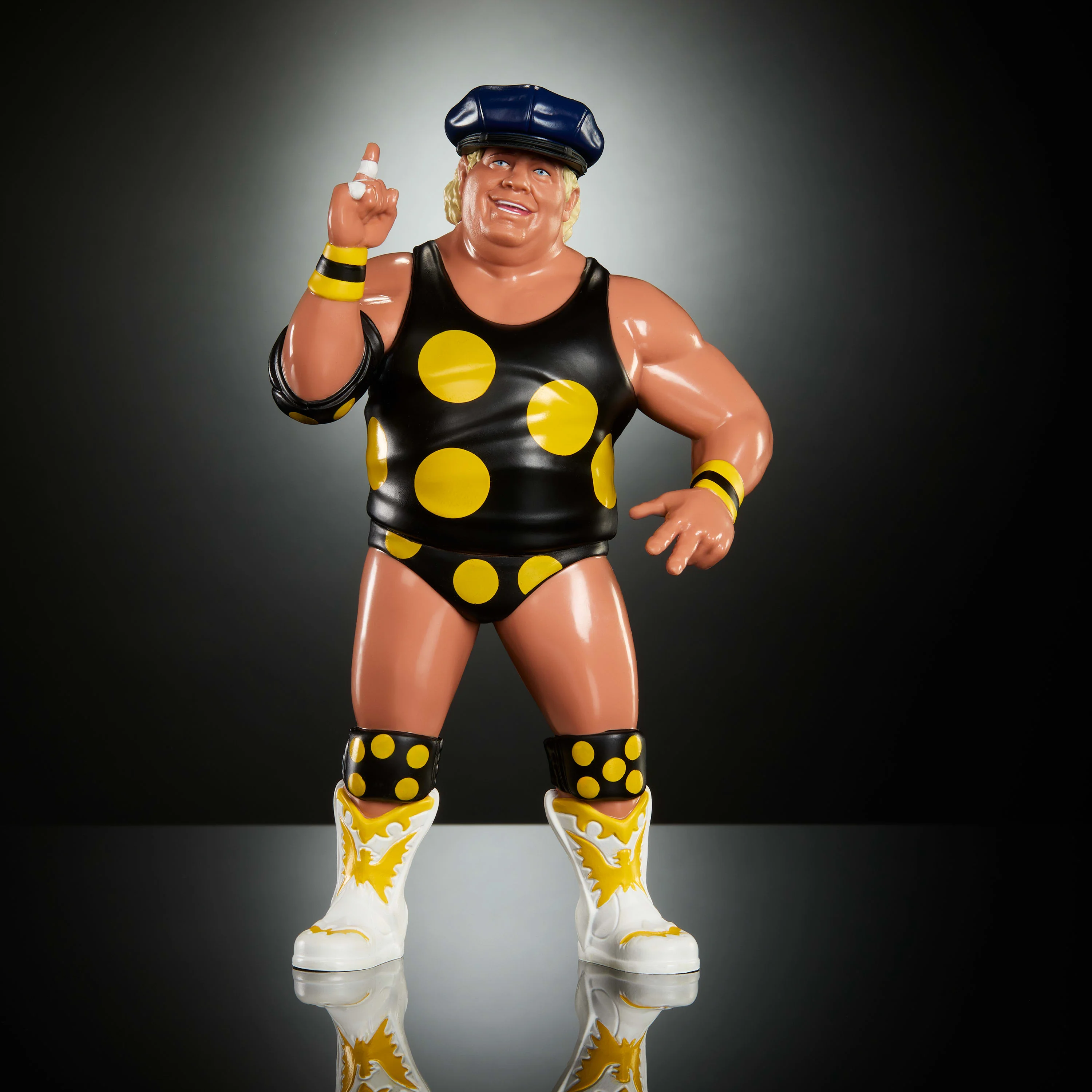WWE Ljn Superstars Dusty Rhodes Action Figure, 1980s Retro 8-inch Collectible Toy - Image 2