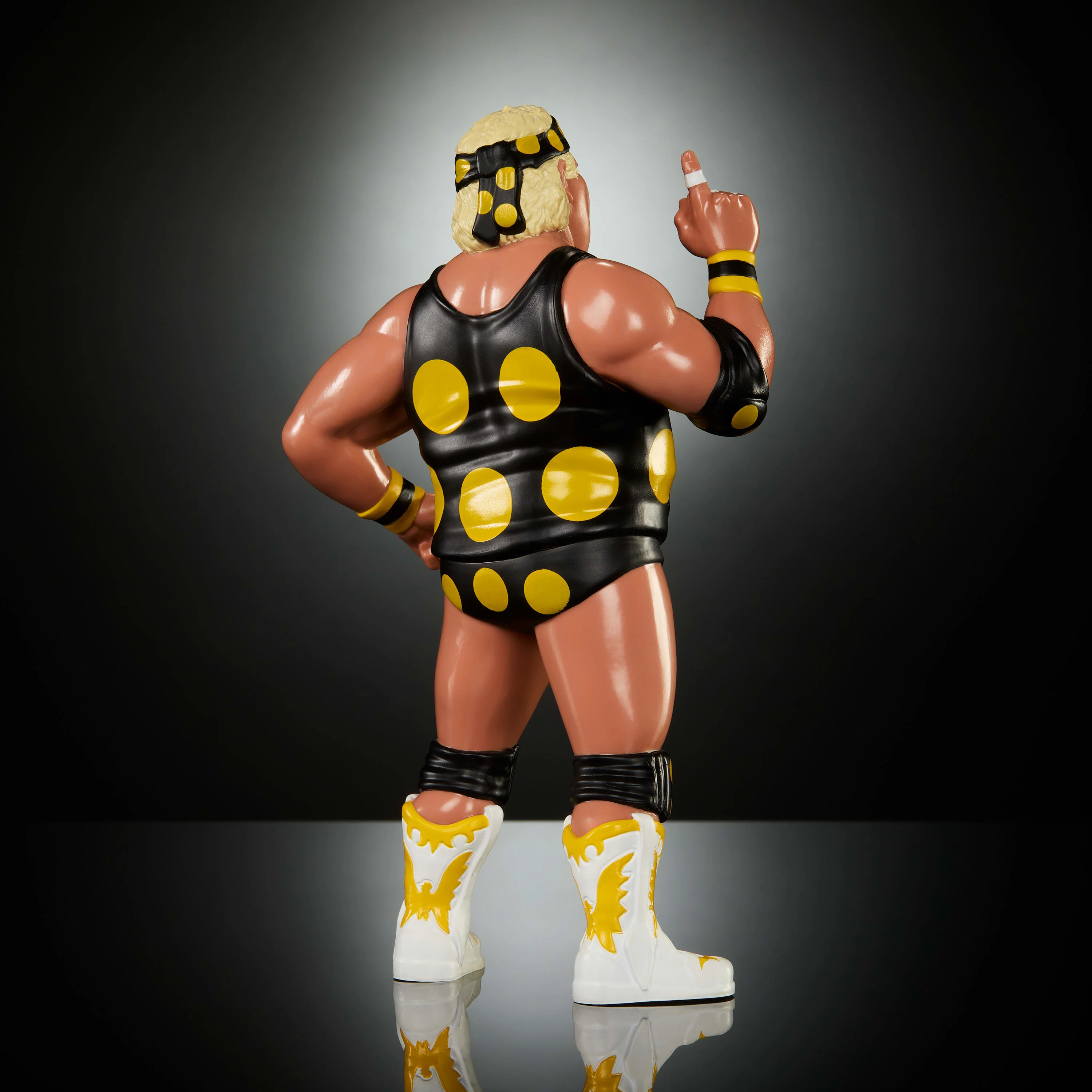 WWE Ljn Superstars Dusty Rhodes Action Figure, 1980s Retro 8-inch Collectible Toy - Image 4