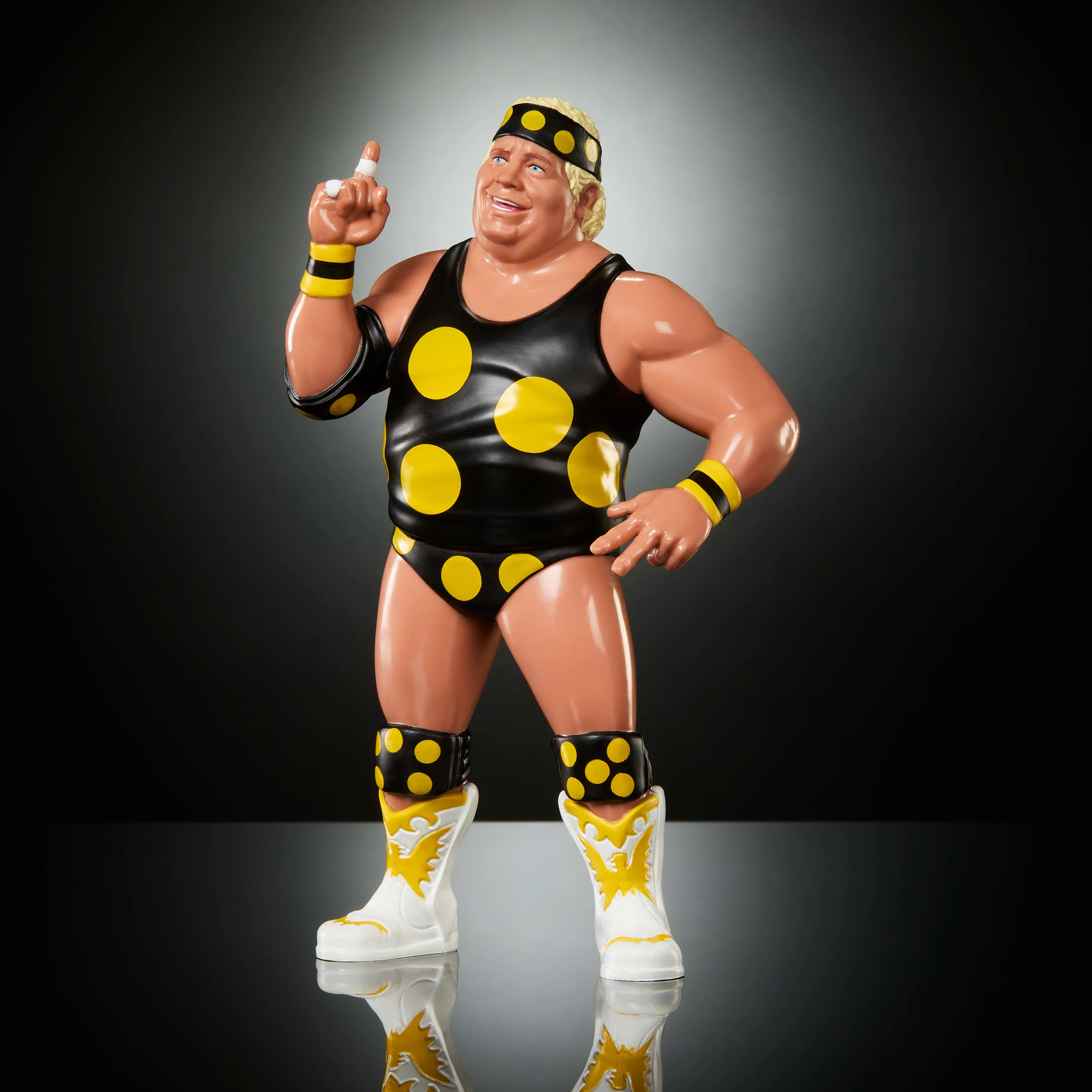 WWE Ljn Superstars Dusty Rhodes Action Figure, 1980s Retro 8-inch Collectible Toy - Image 5