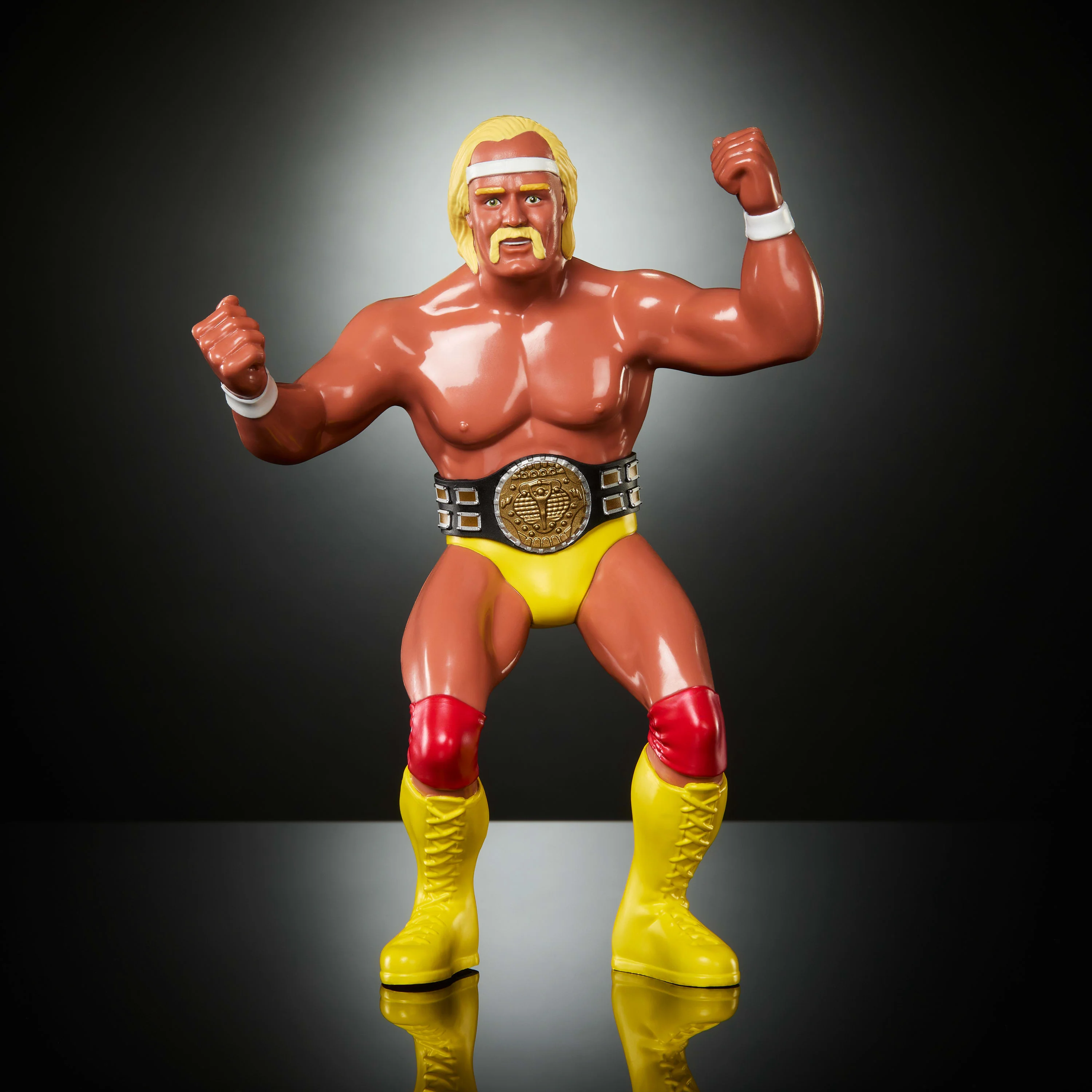 WWE Ljn Superstars Hulk Hogan Action Figure, 1980s Retro 8-inch Collectible Toy - Image 5