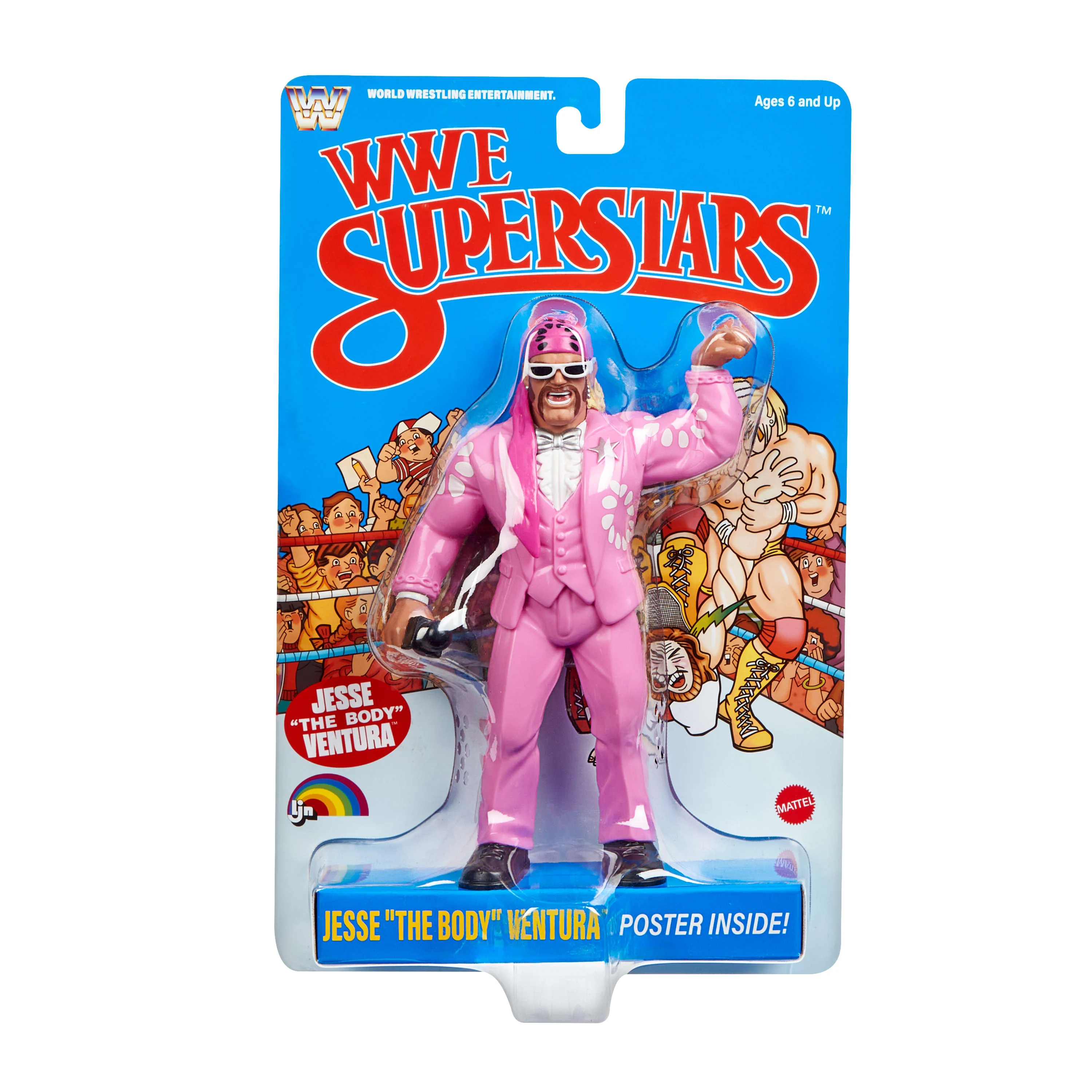 Ljn WWE Superstars Jesse “The Body” Ventura Action Figure, 1980s Retro 8-inch Collectible Toy - Image 2