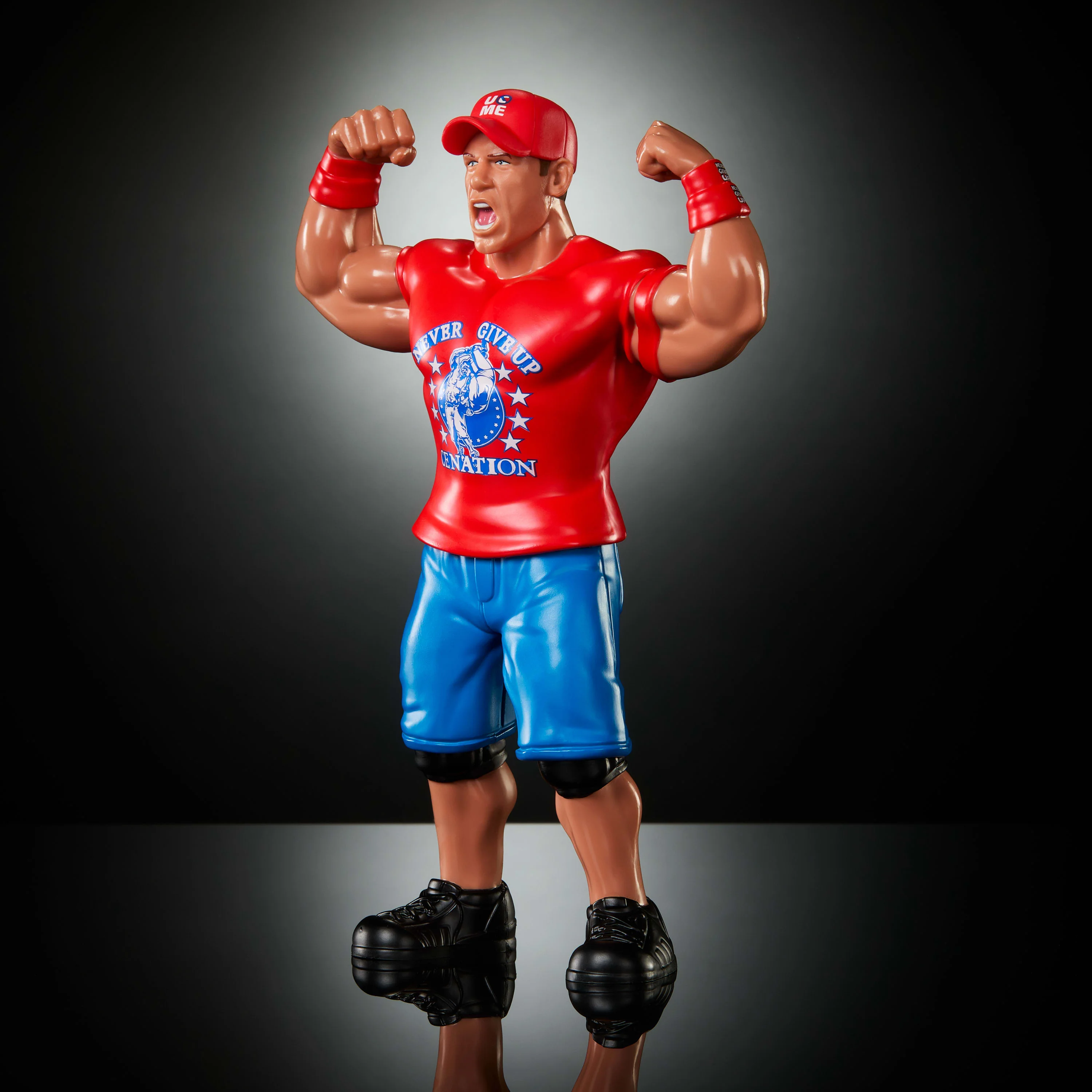 WWE Ljn Superstars John Cena Action Figure, 1980s Retro 8-inch Collectible Toy - Image 3