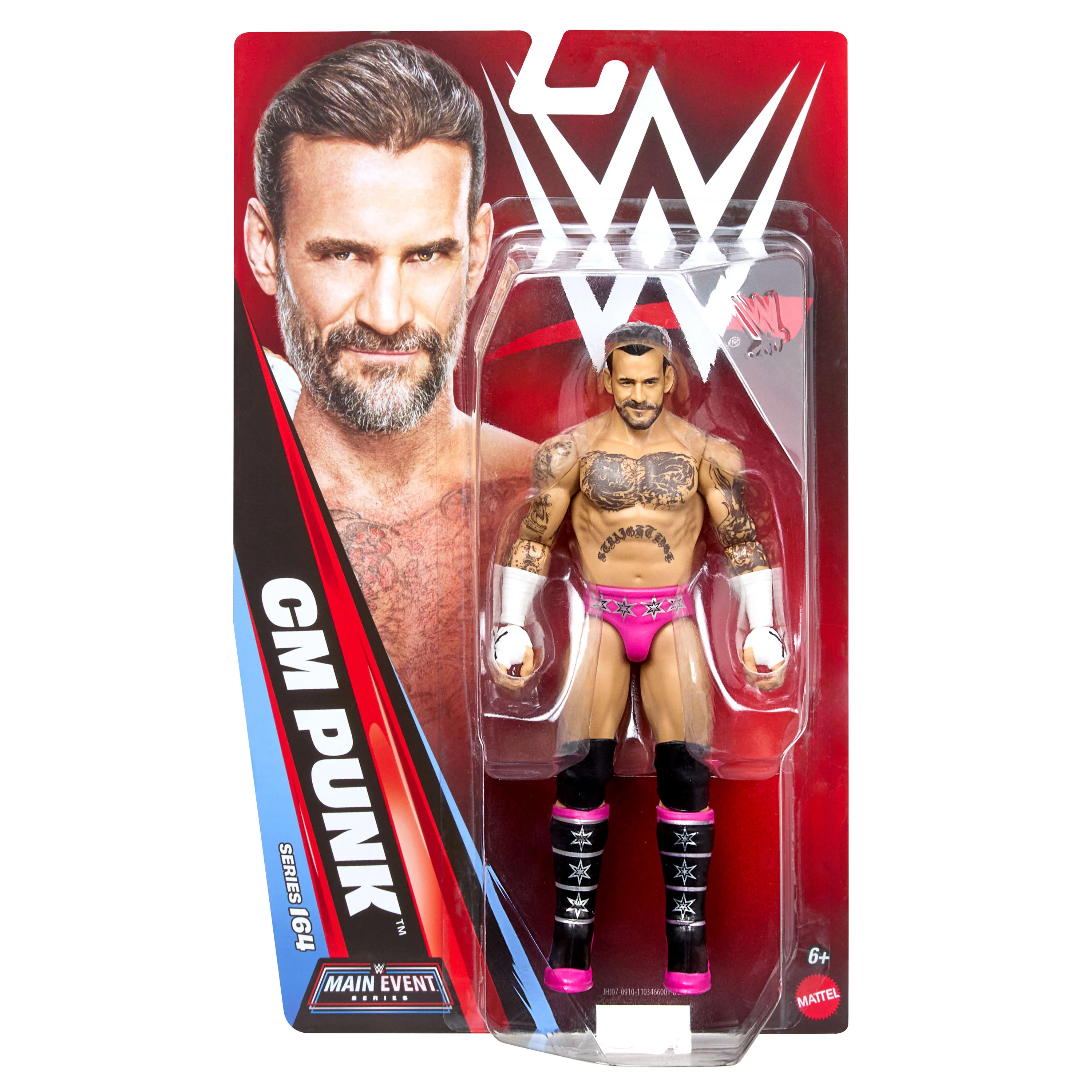 WWE Cm Punk Action Figure, Main EVent Series #164, 6-inch Collectible With Articulation - Image 2