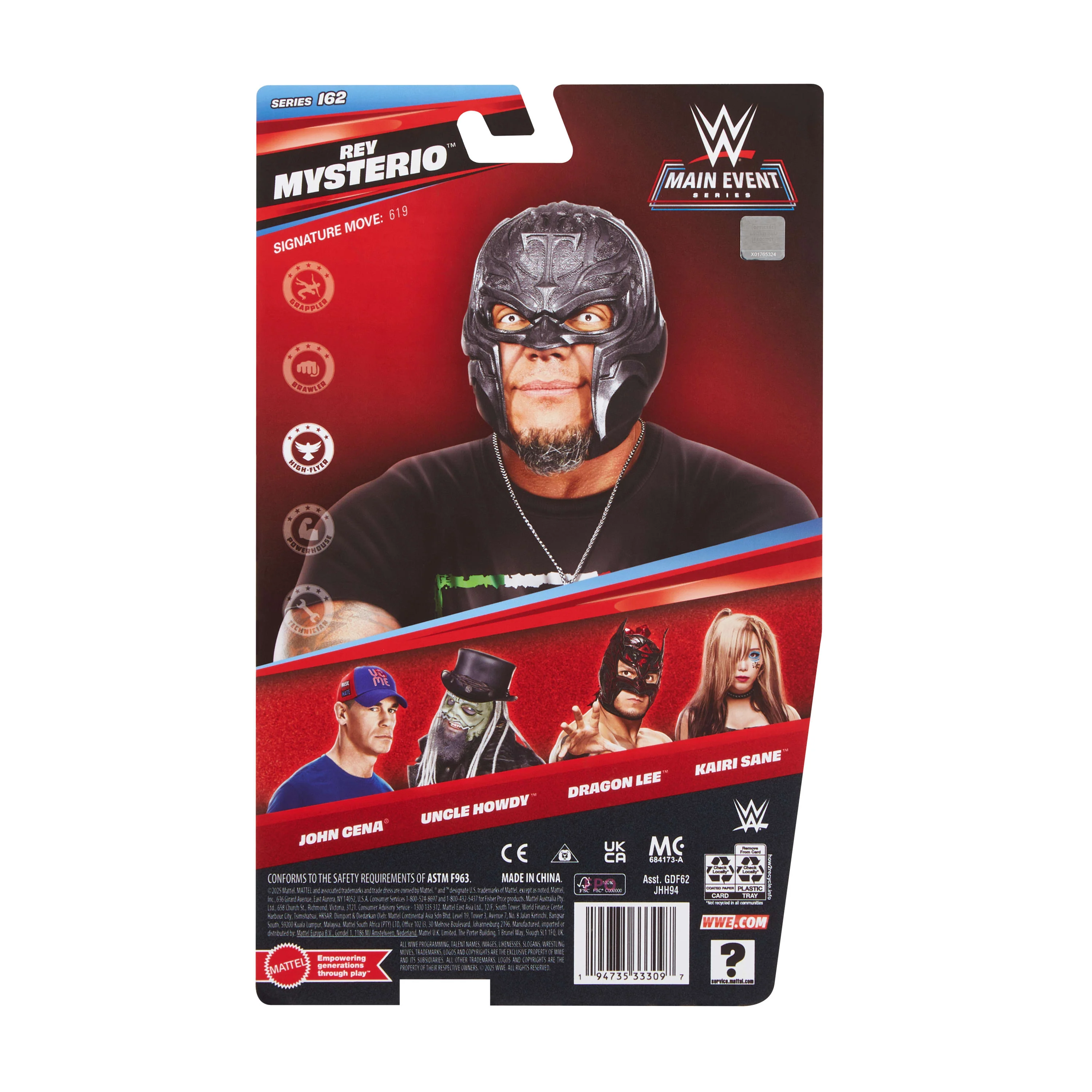 WWE Rey Mysterio Action Figure, Main EVent Series #162, 6-inch Collectible With Articulation - Image 6