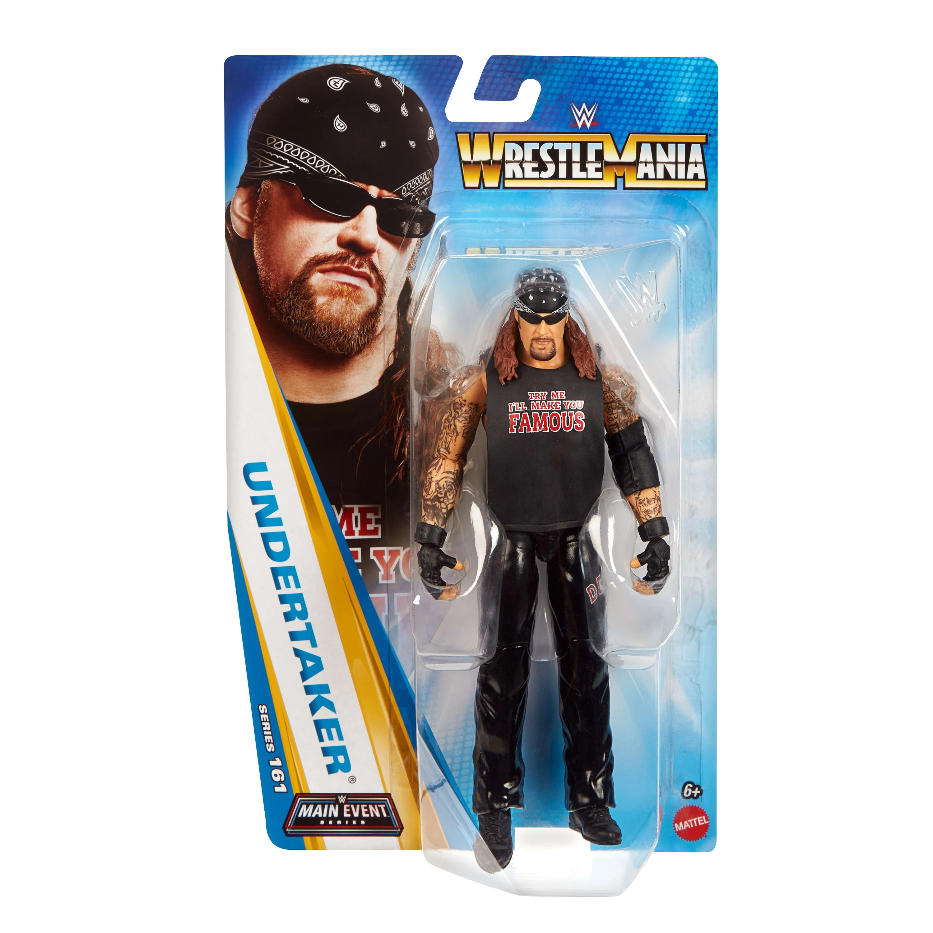 WWE Undertaker Action Figure, Main EVent Series #161, 6-inch Collectible With Articulation - Image 6