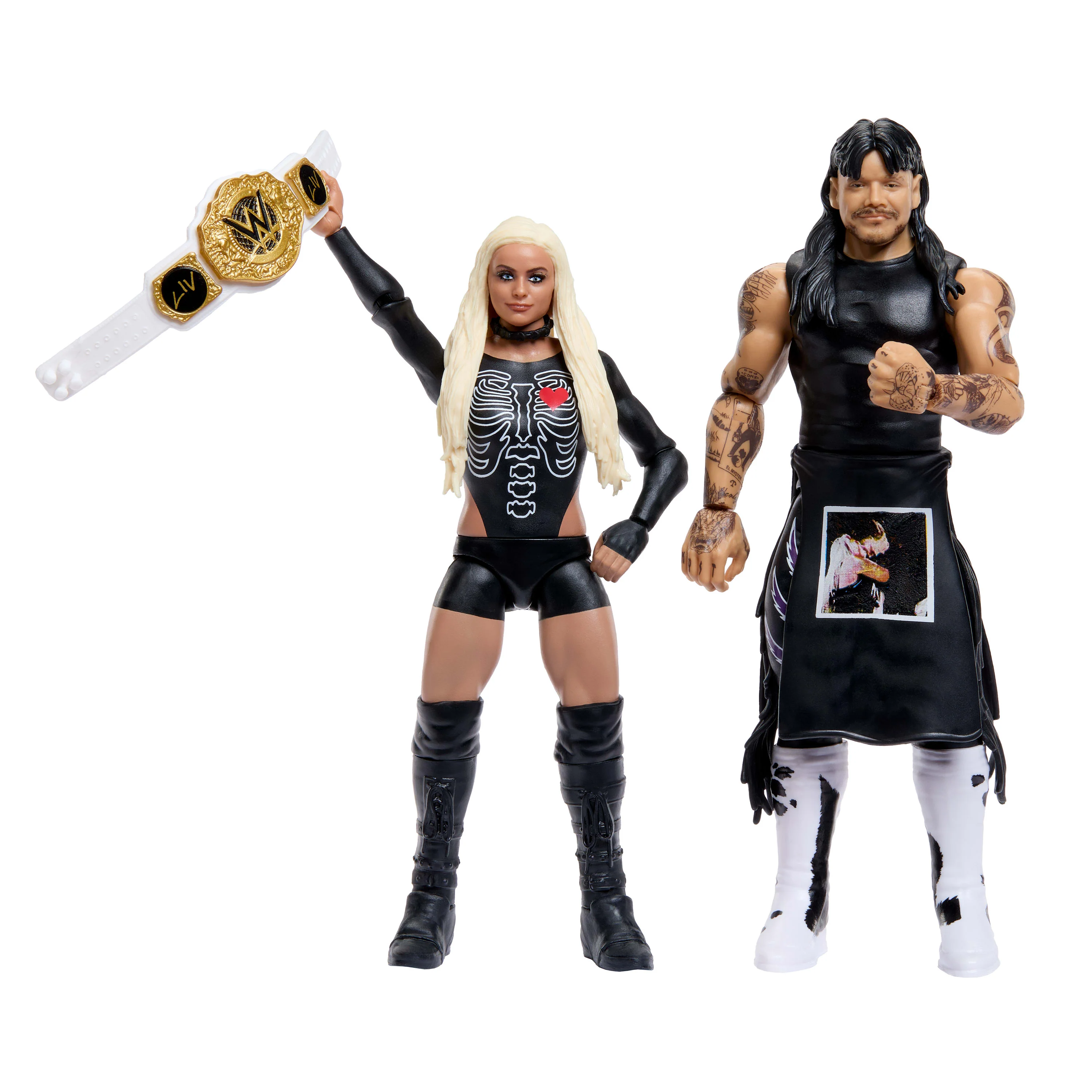 WWE Main EVent Showdown “Dirty” Dominik Mysterio & Liv Morgan Action Figures Set, Series #25, 6-inch - Image 5