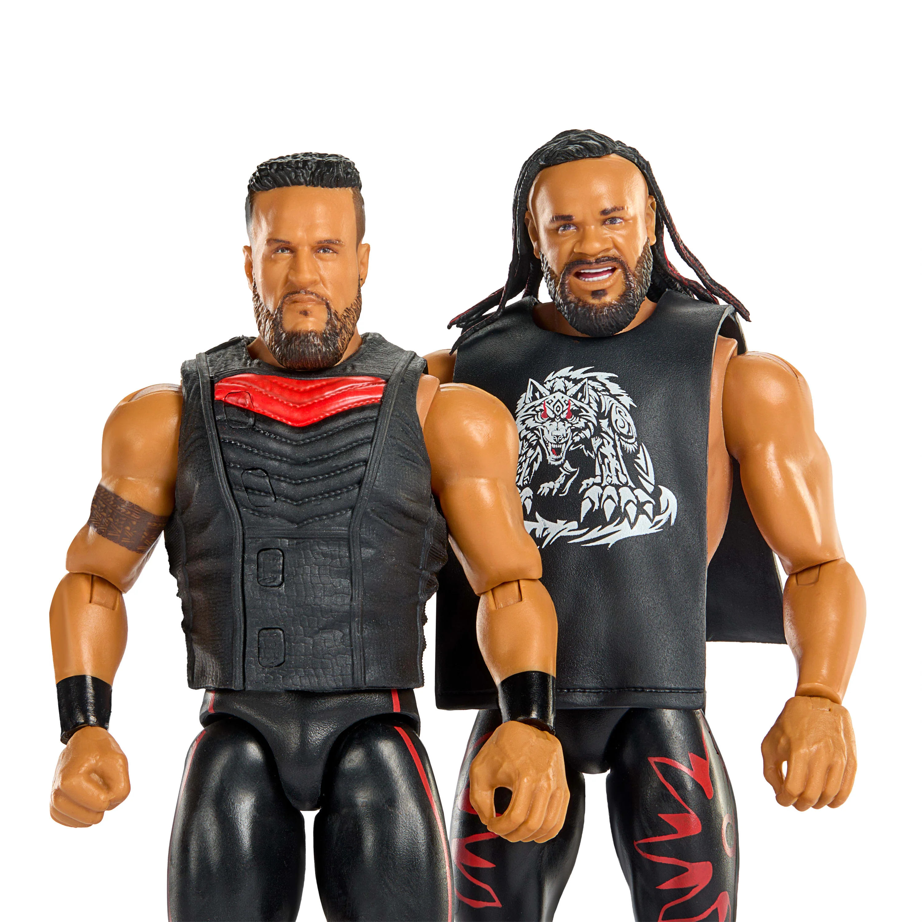 WWE Main EVent Showdown Tama Tonga & Jacob Fatu Action Figures Set, Series #24, 6-inch Collectibles - Image 2